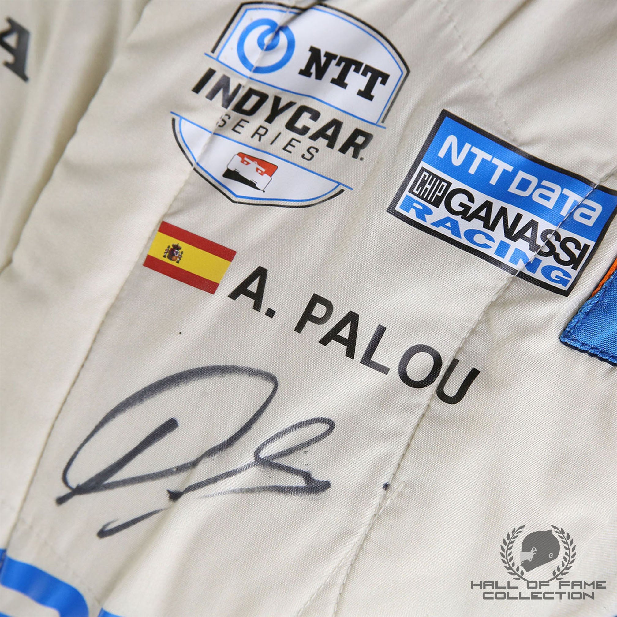 2022 Alex Palou Signed Double Podium Race Used Chip Ganassi Racing IndyCar Suit