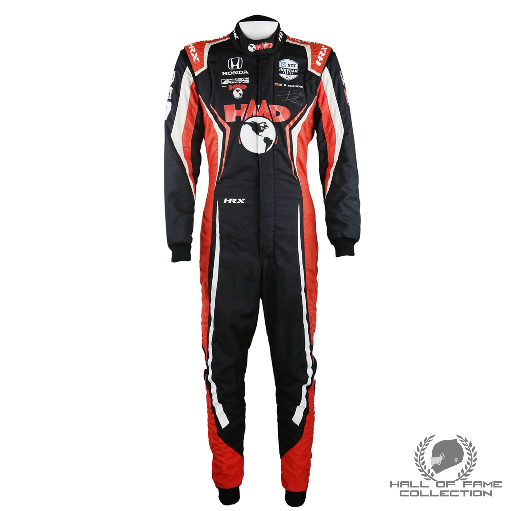 2022 David Malukas Signed Race Used Dale Coyne IndyCar Suit