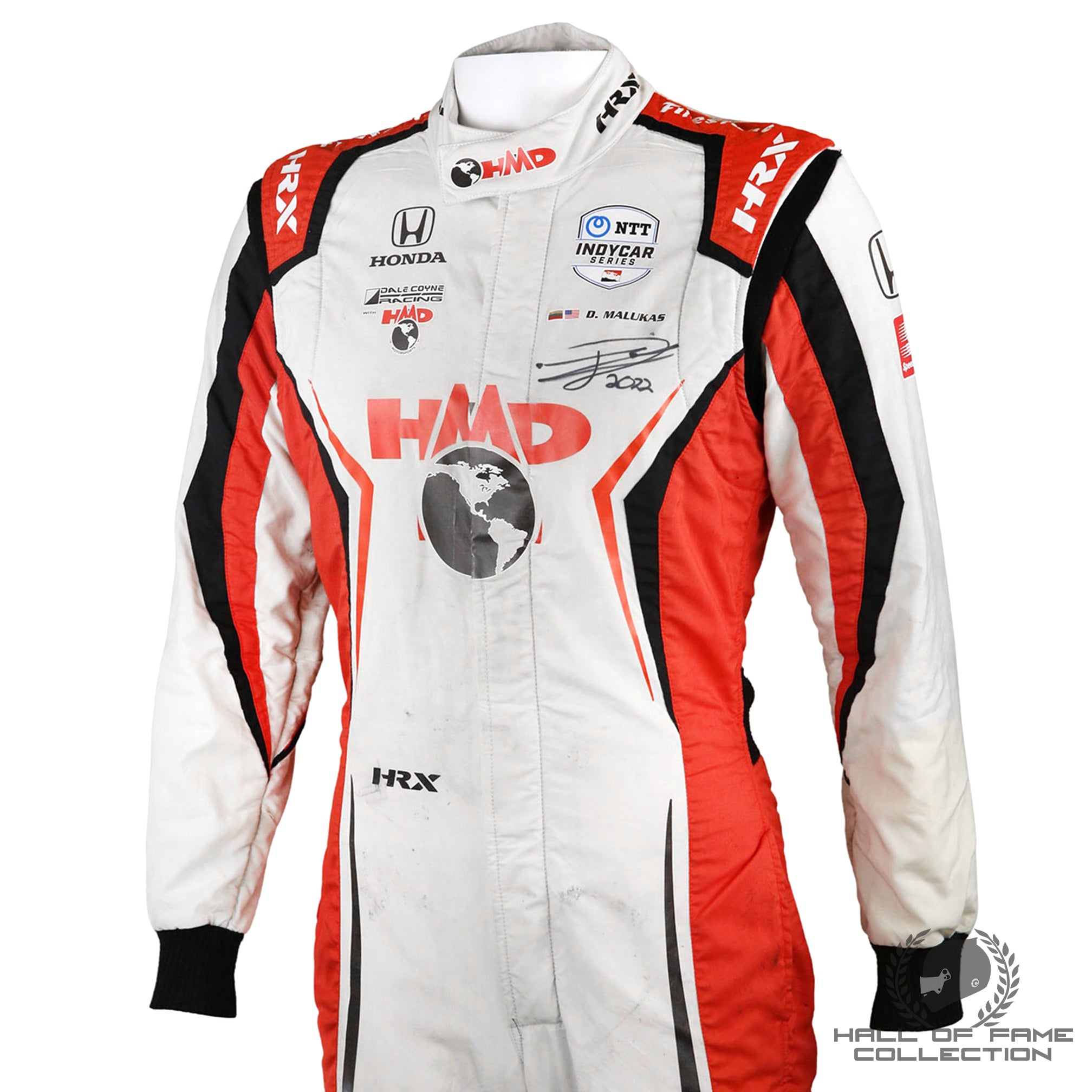 2022 David Malukas Signed Race Used Dale Coyne Rookie IndyCar Suit