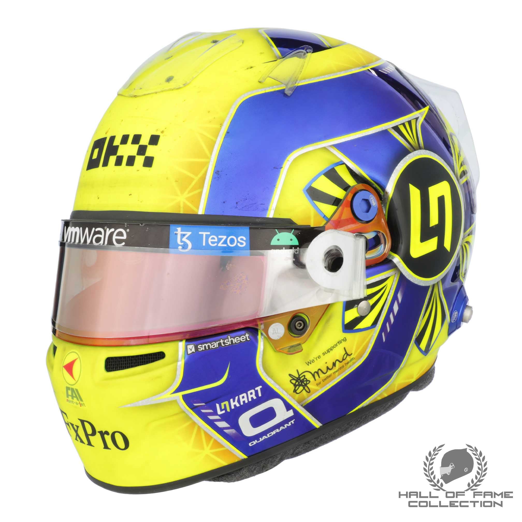 2022 Lando Norris Brazil & Abu Dhabi Used McLaren F1 Helmet