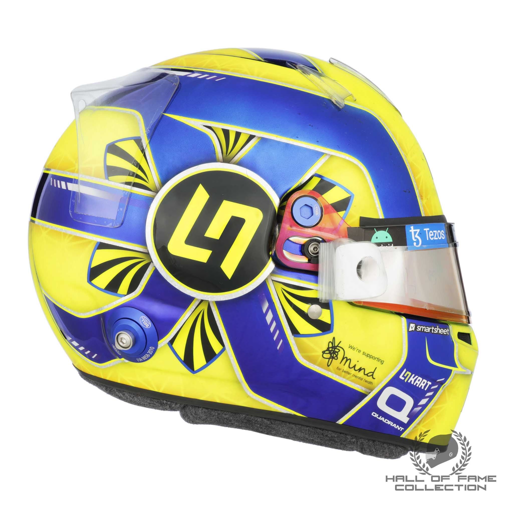 2022 Lando Norris Brazil & Abu Dhabi Used McLaren F1 Helmet