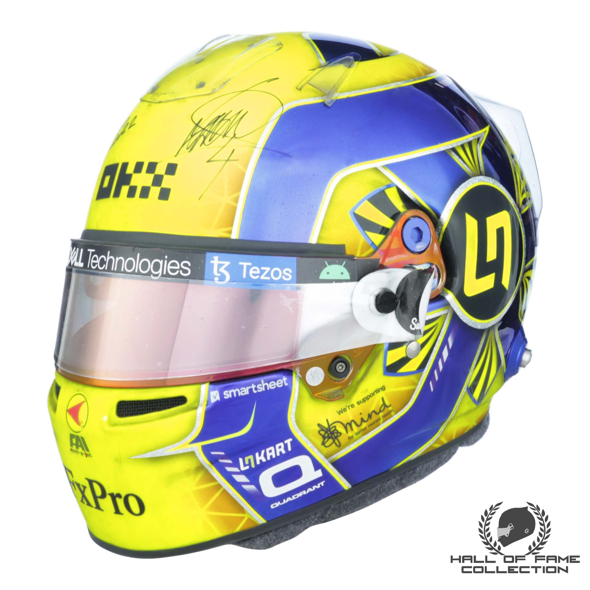 2022 Lando Norris Signed United States/Mexico Used McLaren F1 Helmet