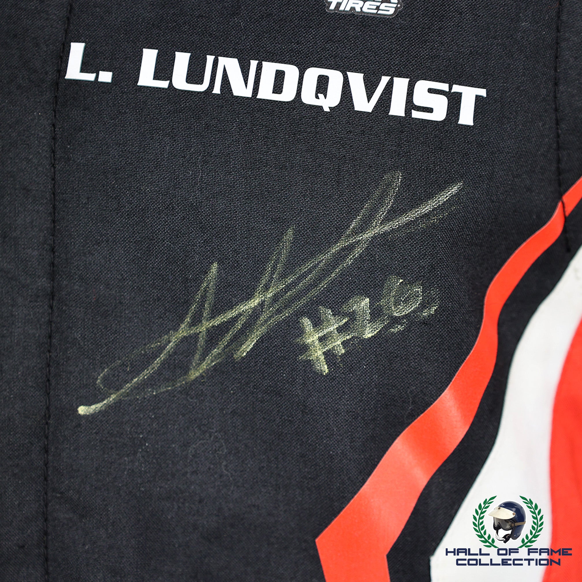 2022 Linus Lunqvist Signed Championship Used HMD Indylights Suit