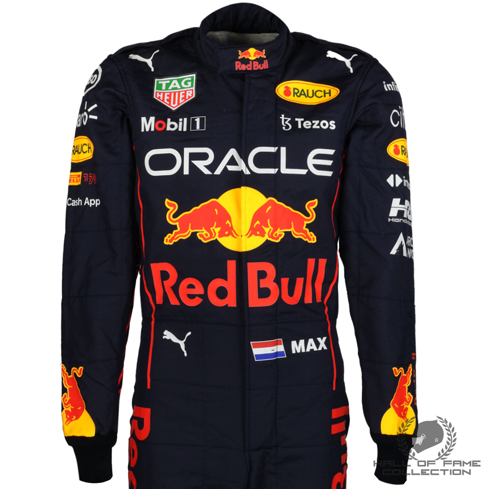 2022 Max Verstappen Barcelona 1st Test Used Red Bull Racing F1 Suit