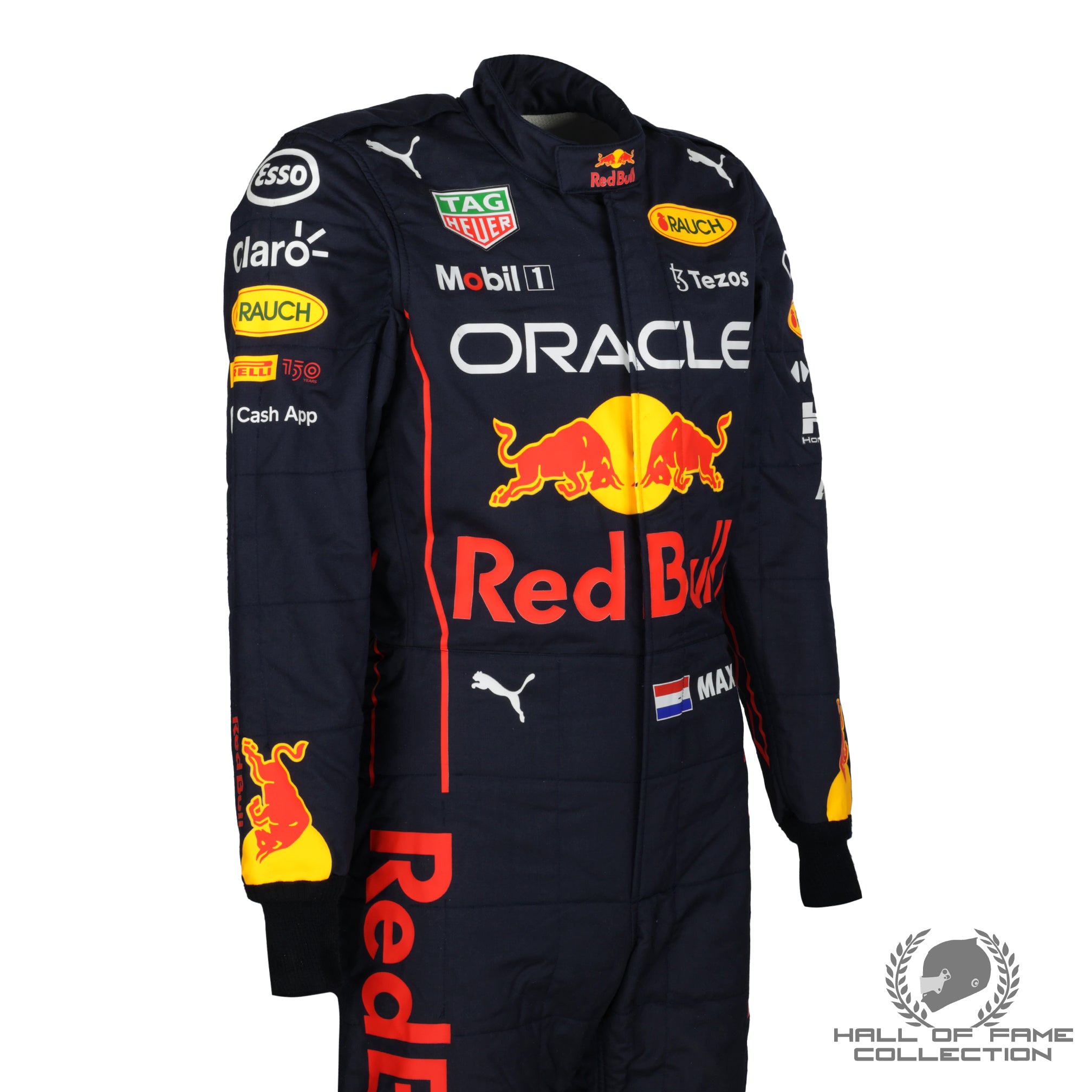 2022 Max Verstappen Barcelona 1st Test Used Red Bull Racing F1 Suit