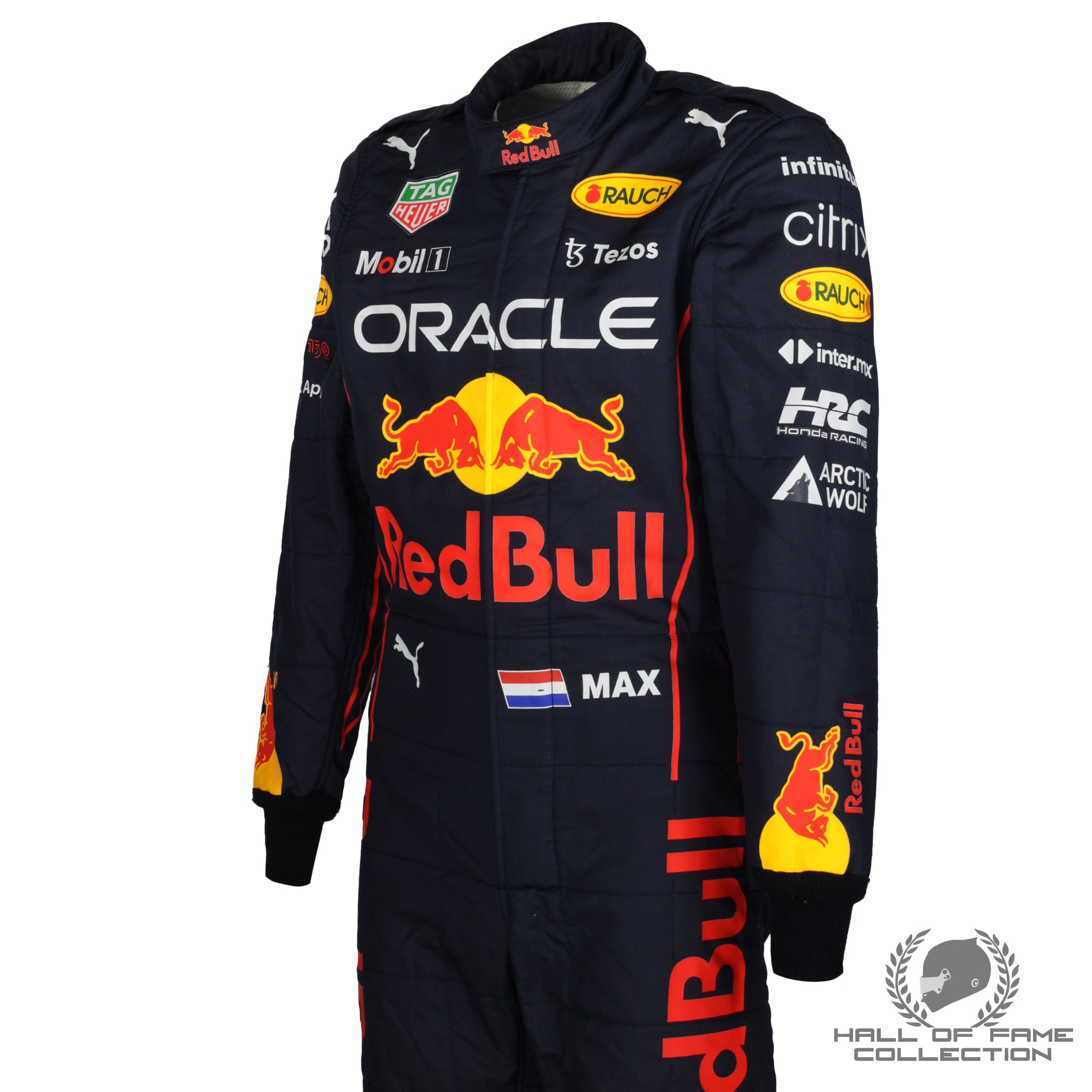 2022 Max Verstappen Barcelona 1st Test Used Red Bull Racing F1 Suit