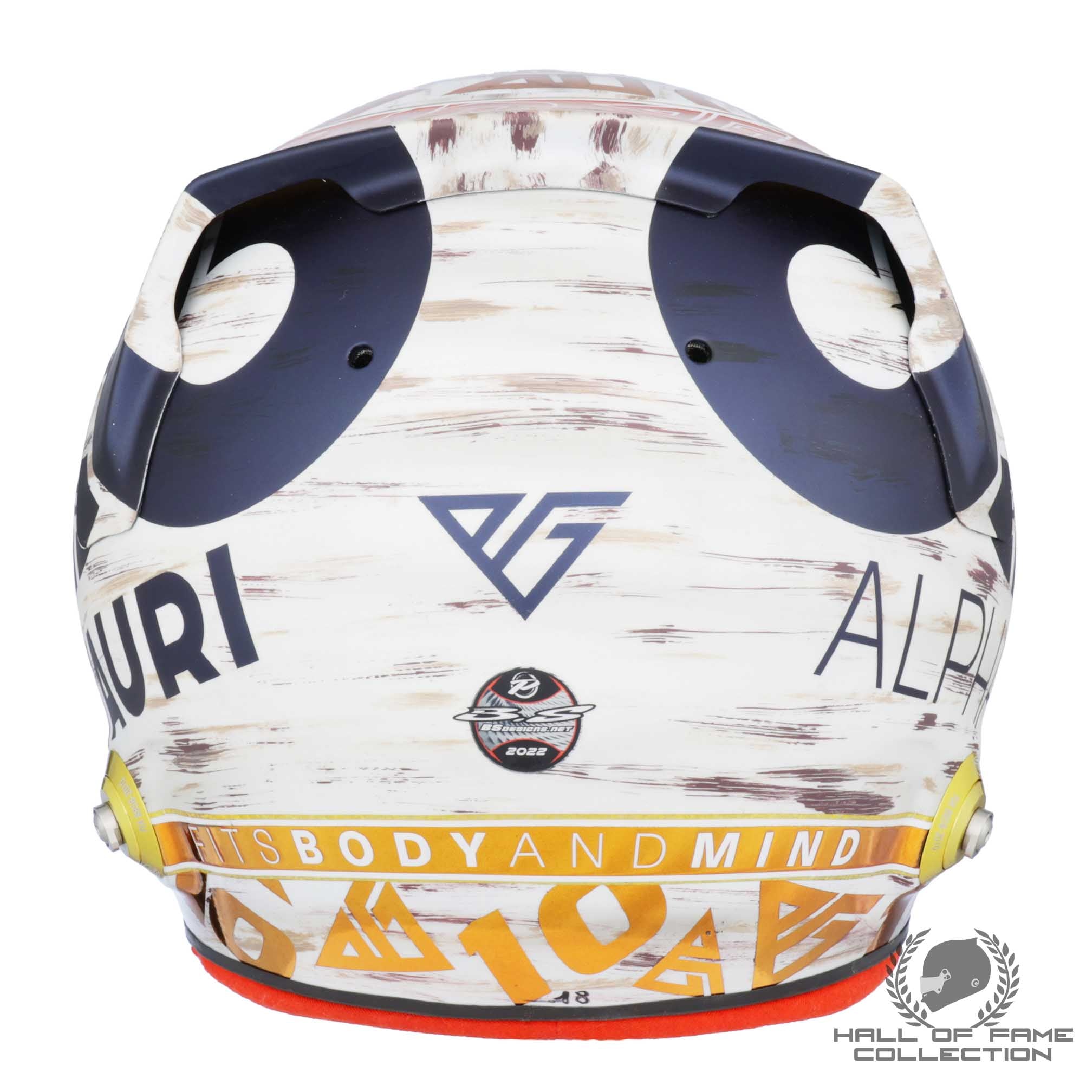 2022 Pierre Gasly Signed US GP Race Used Alpha Tauri F1 Helmet