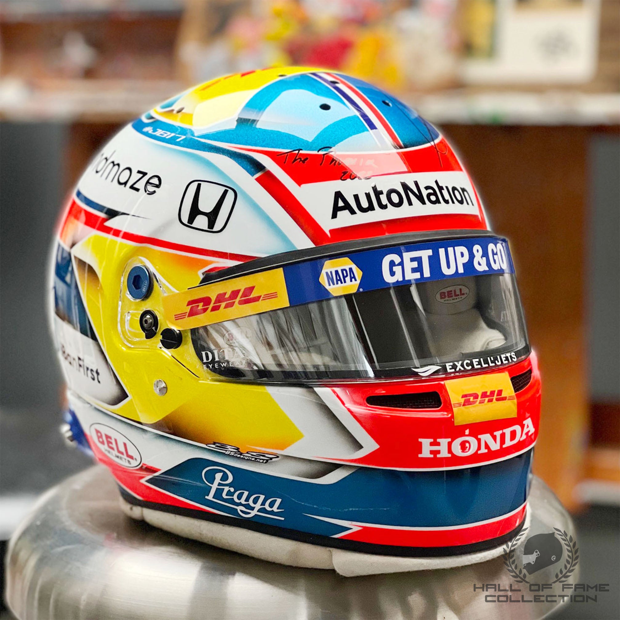 2022 Romain Grosjean Race Used Andretti Autosport IndyCar Helmet