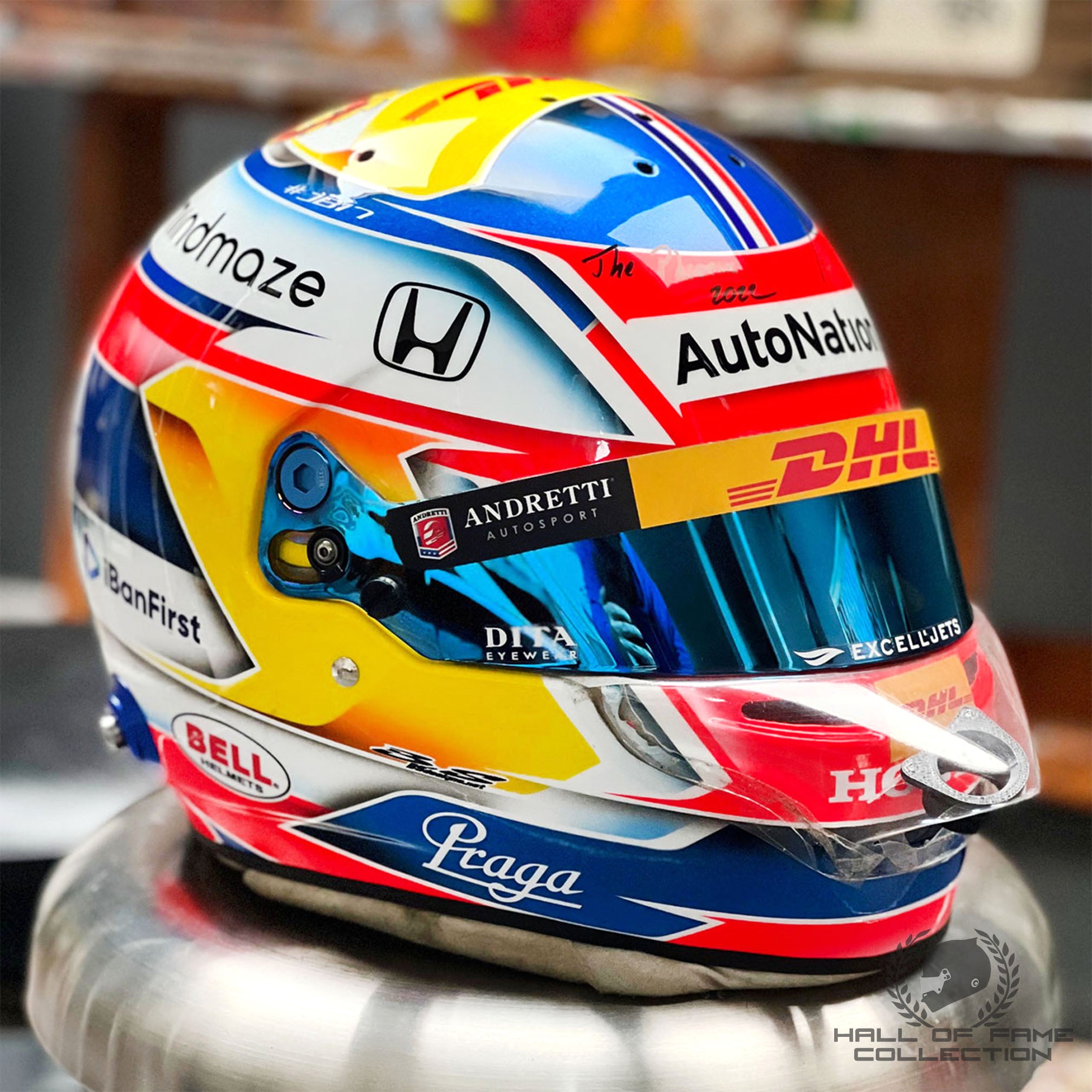 2022/23 Romain Grosjean Signed Race Used Andretti Autosport IndyCar He