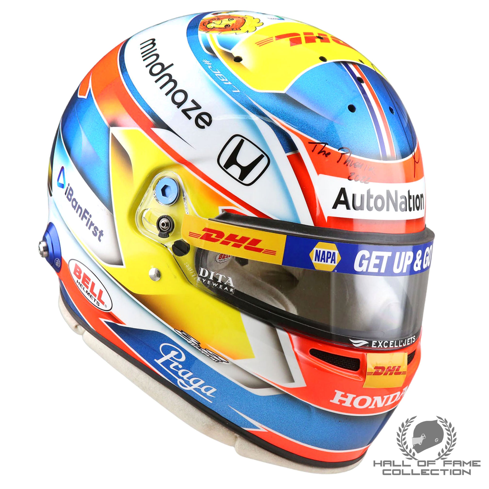 2022 Romain Grosjean Race Used Andretti Autosport IndyCar Helmet