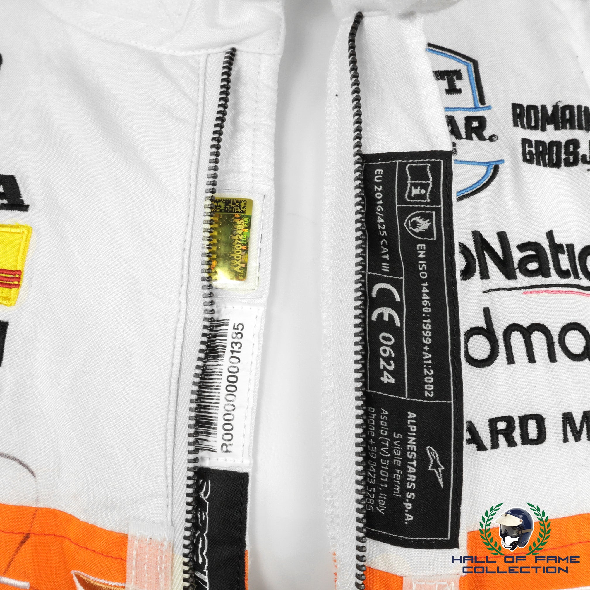 2022 Romain Grosjean Signed GP of Indianapolis Race Used Andretti Autosport IndyCar Suit