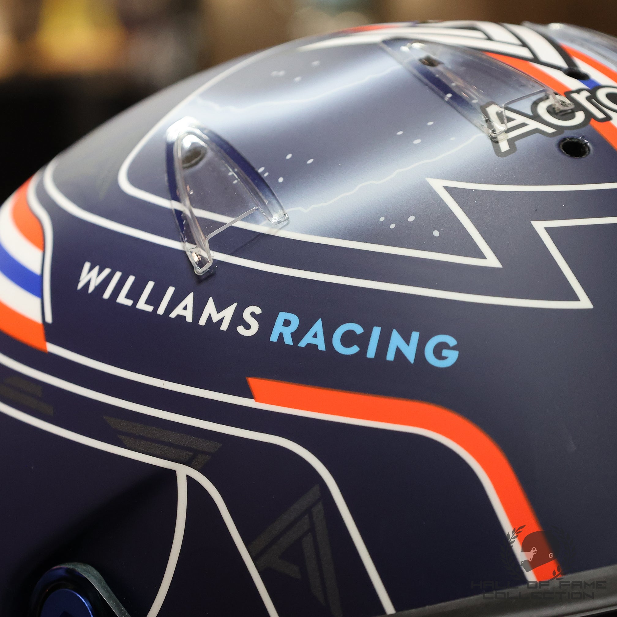 2022 Alex Albon Signed Abu Dhabi Season End Test Used Williams Helmet