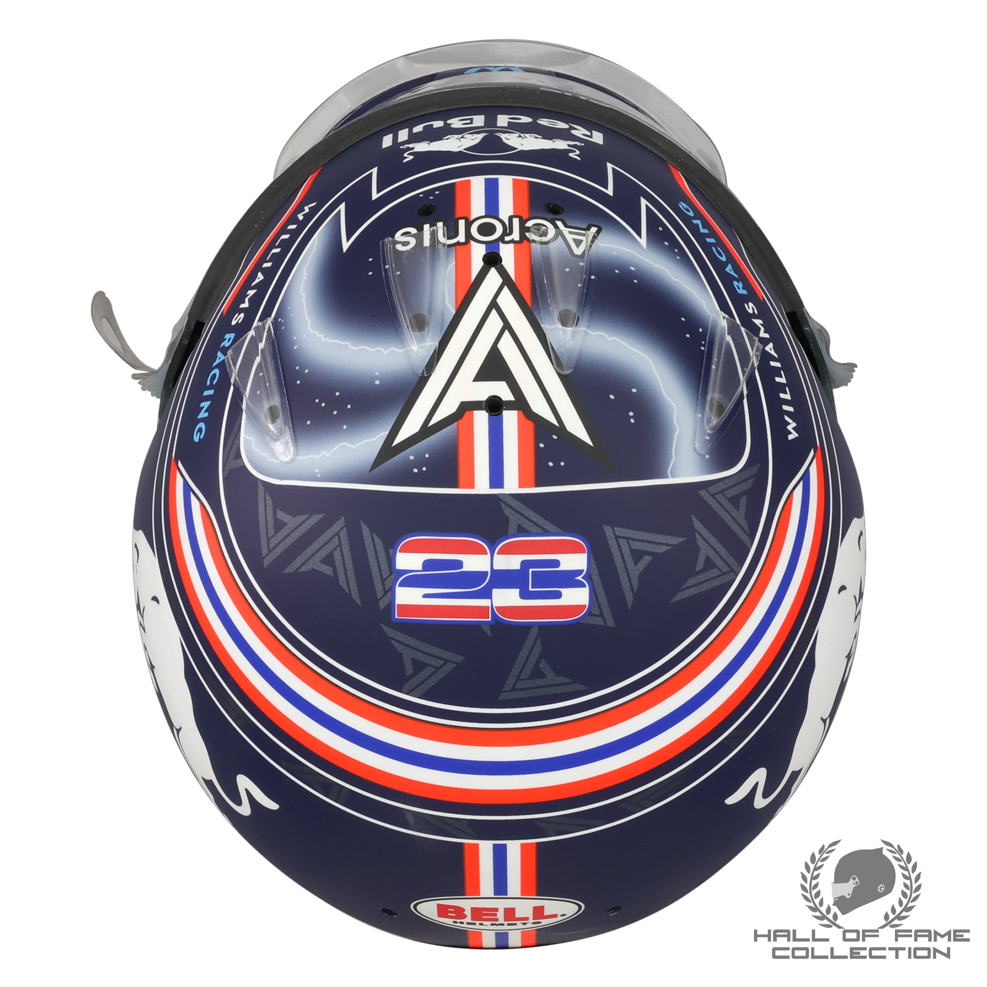 2022 Alex Albon Signed Abu Dhabi Season End Test Used Williams Helmet