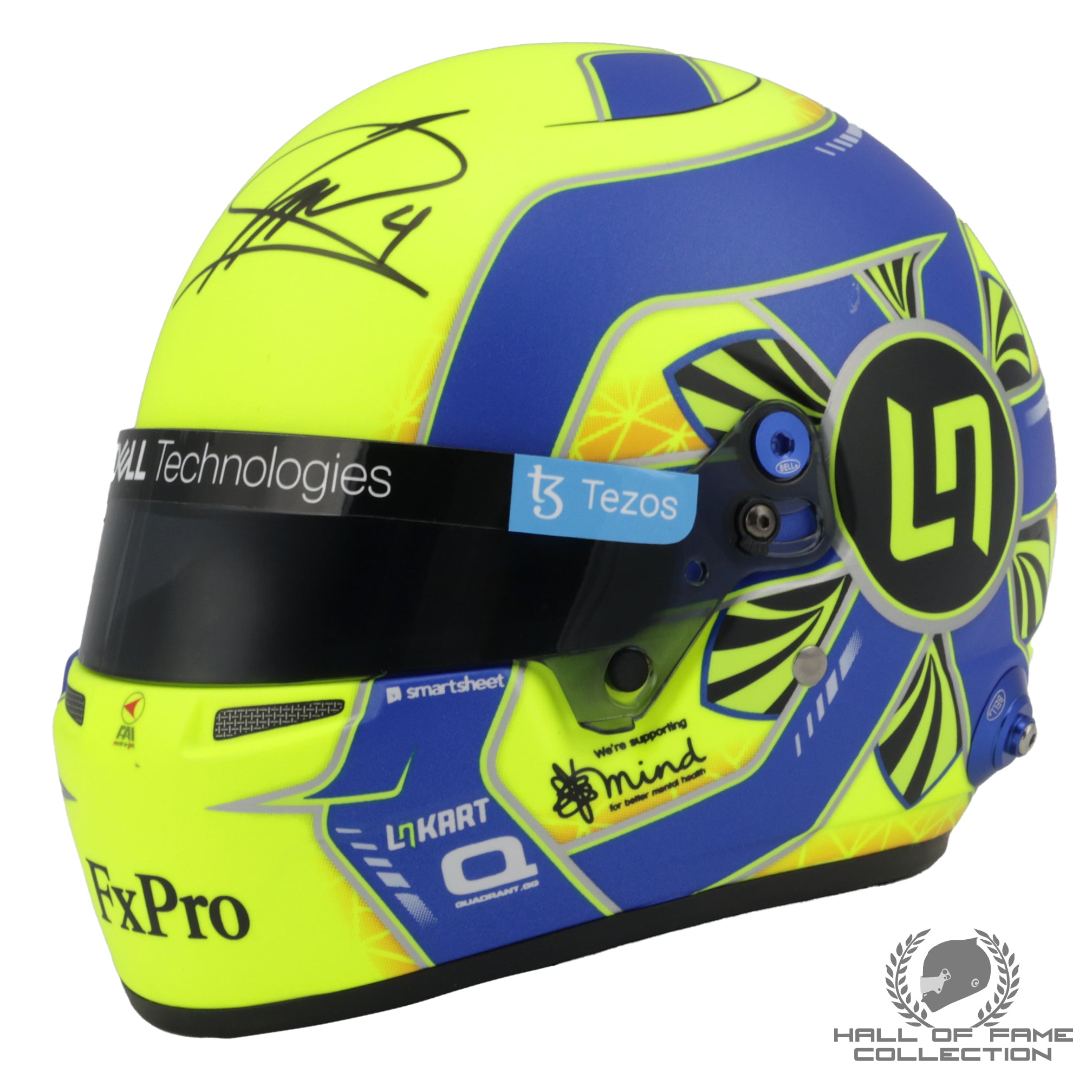 2022 Lando Norris Signed 1/2 Scale Bell McLaren F1 Helmet