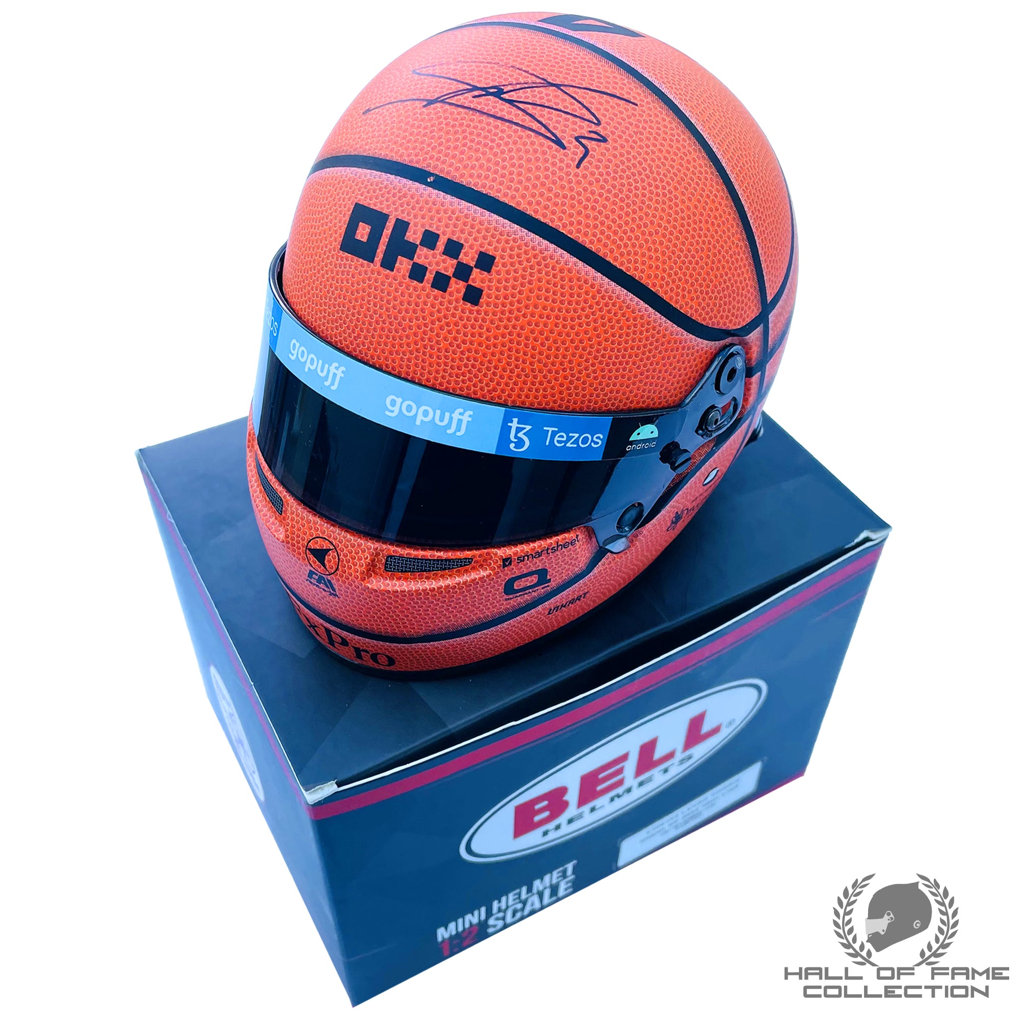 2022 Lando Norris Signed Miami GP 1/2 Scale Bell McLaren F1 Helmet