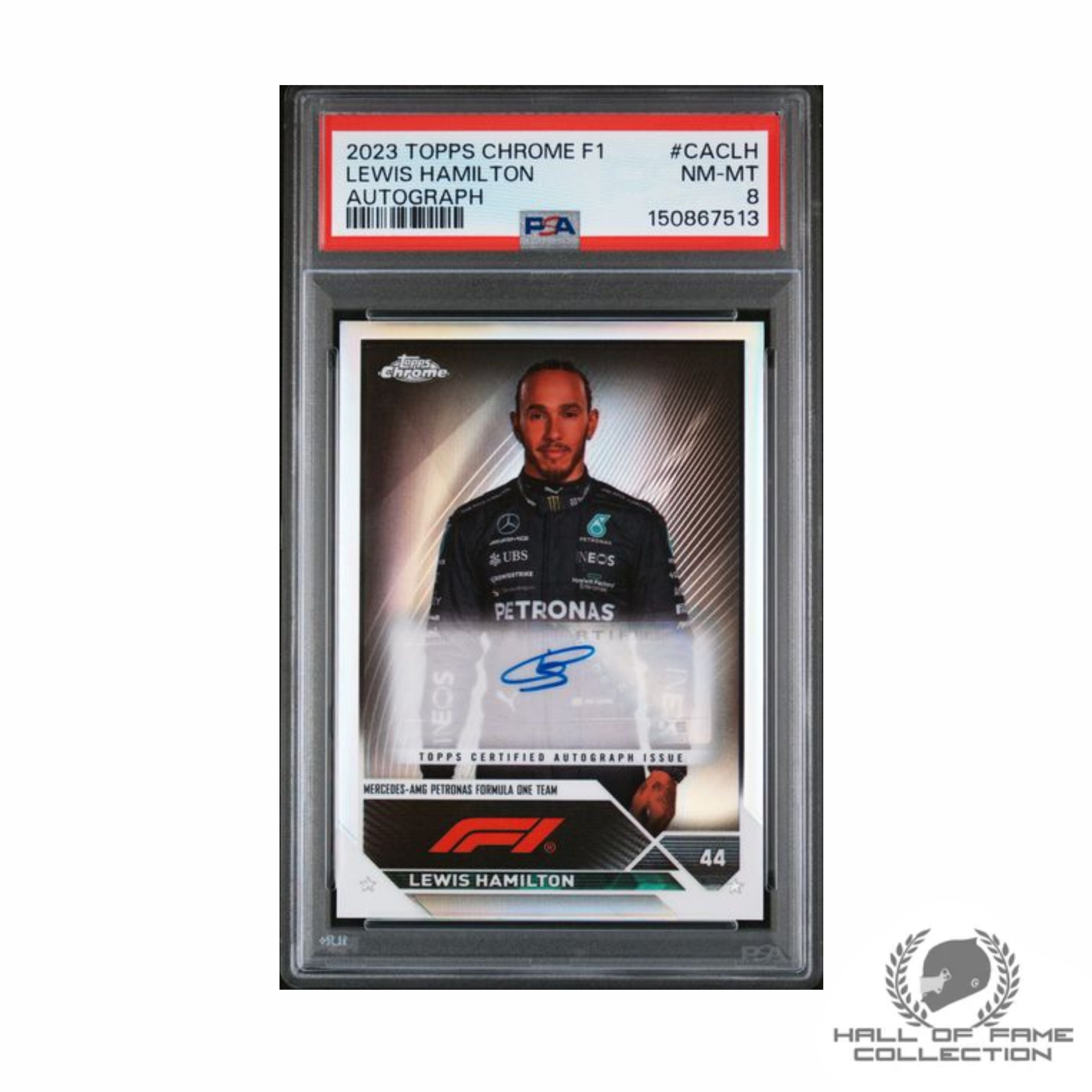 2023 TOPPS CHROME FORMULA 1 CHROME AUTOGRAPHS #CACLH LEWIS HAMILTON AUTOGRAPH