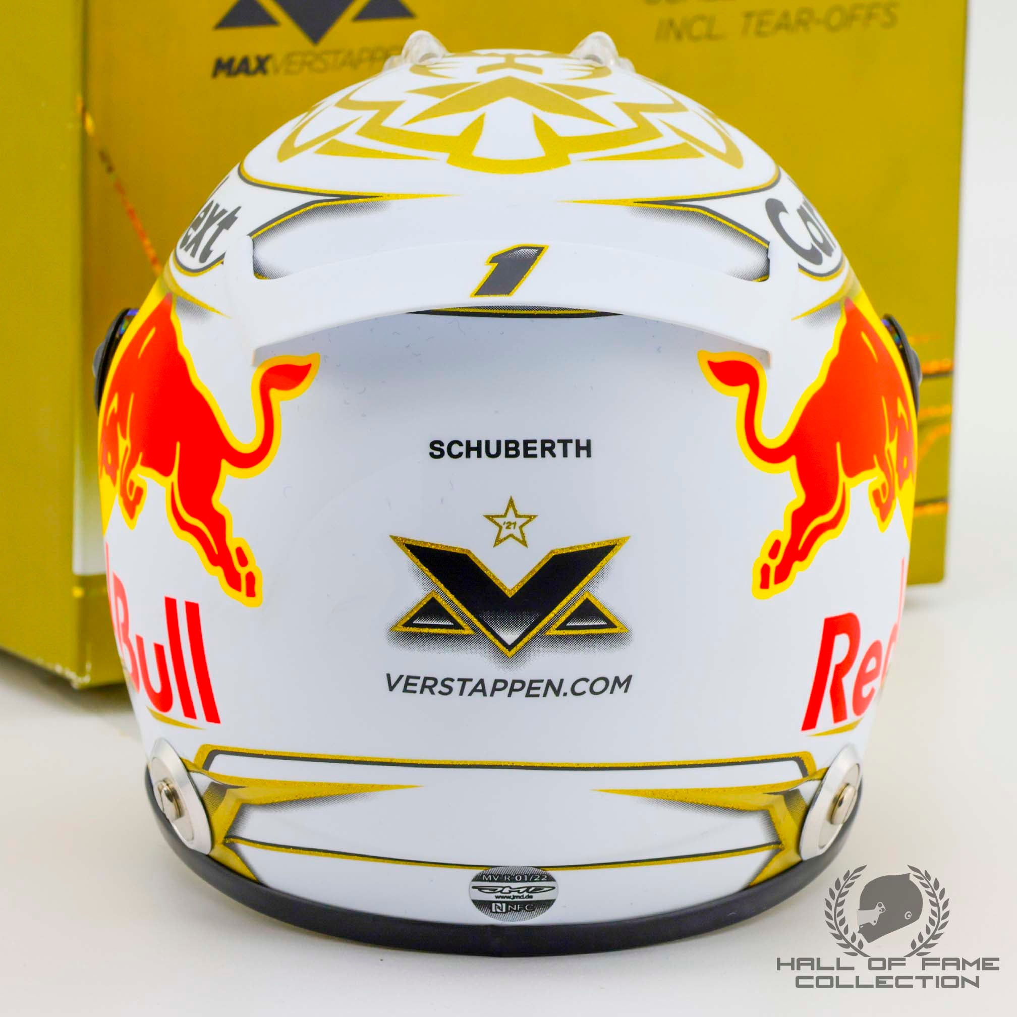 2022 Max Verstappen Signed Red Bull Racing 1:2 Scale F1 Helmet