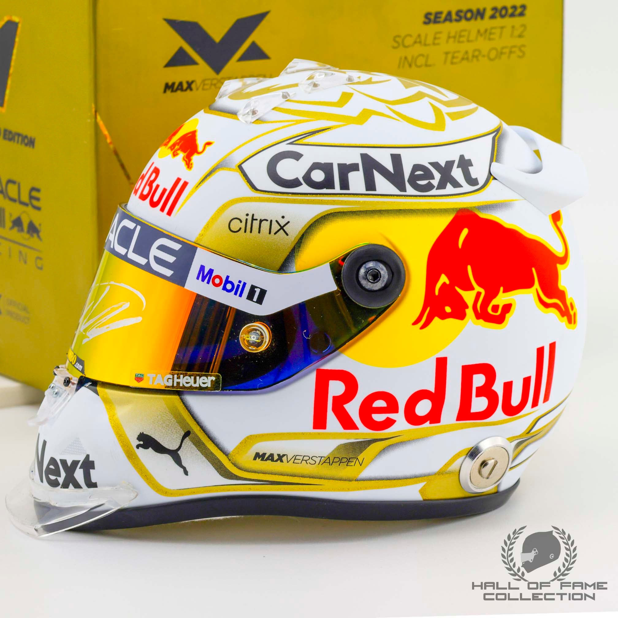 2022 Max Verstappen Signed Red Bull Racing 1:2 Scale F1 Helmet