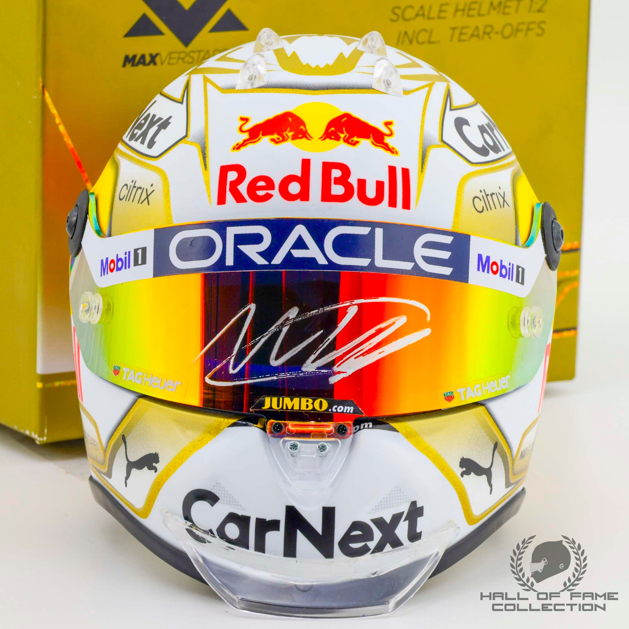 2022 Max Verstappen Signed Red Bull Racing 1:2 Scale F1 Helmet