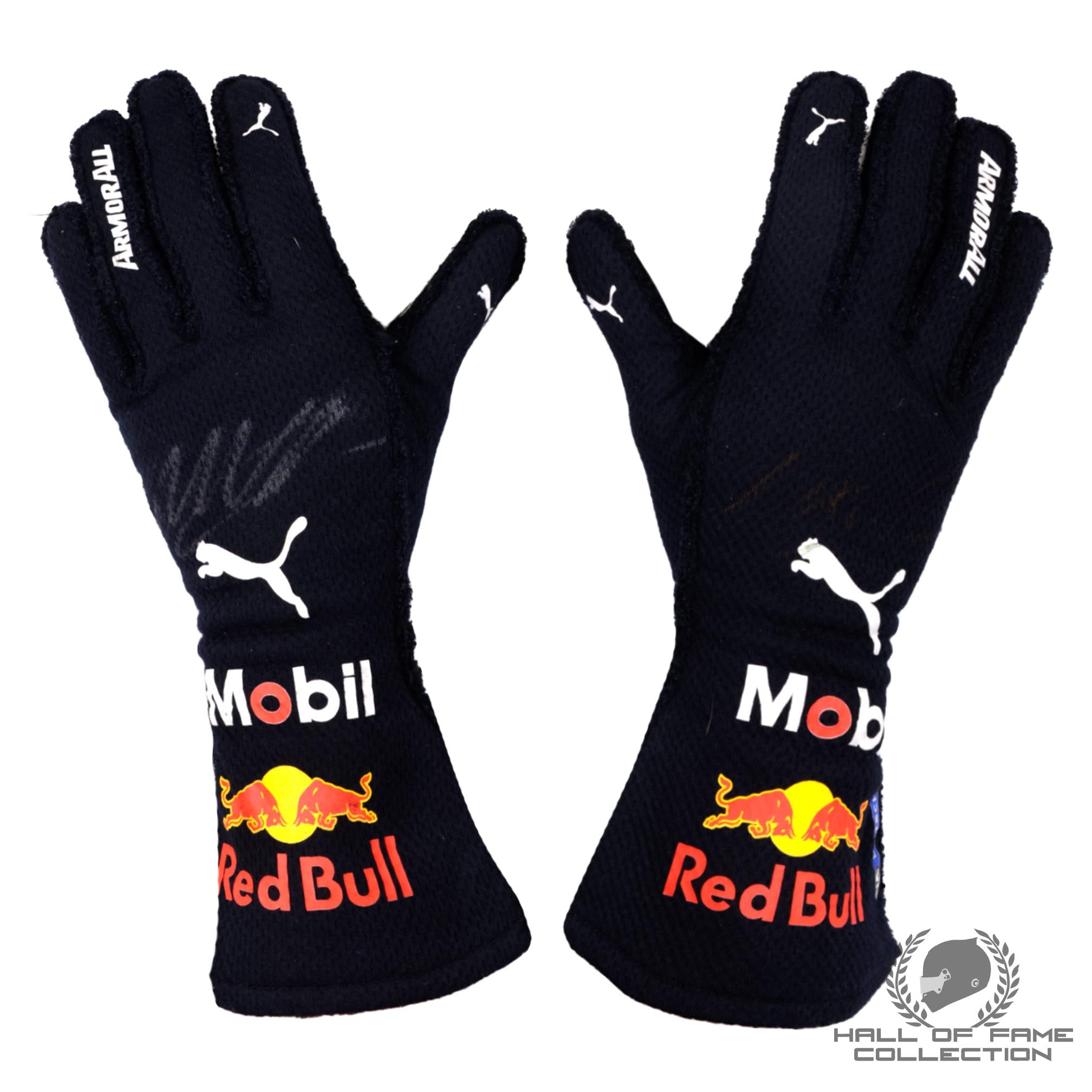 2022 Max Verstappen Signed World Champion Season Used Red Bull Racing F1 Gloves