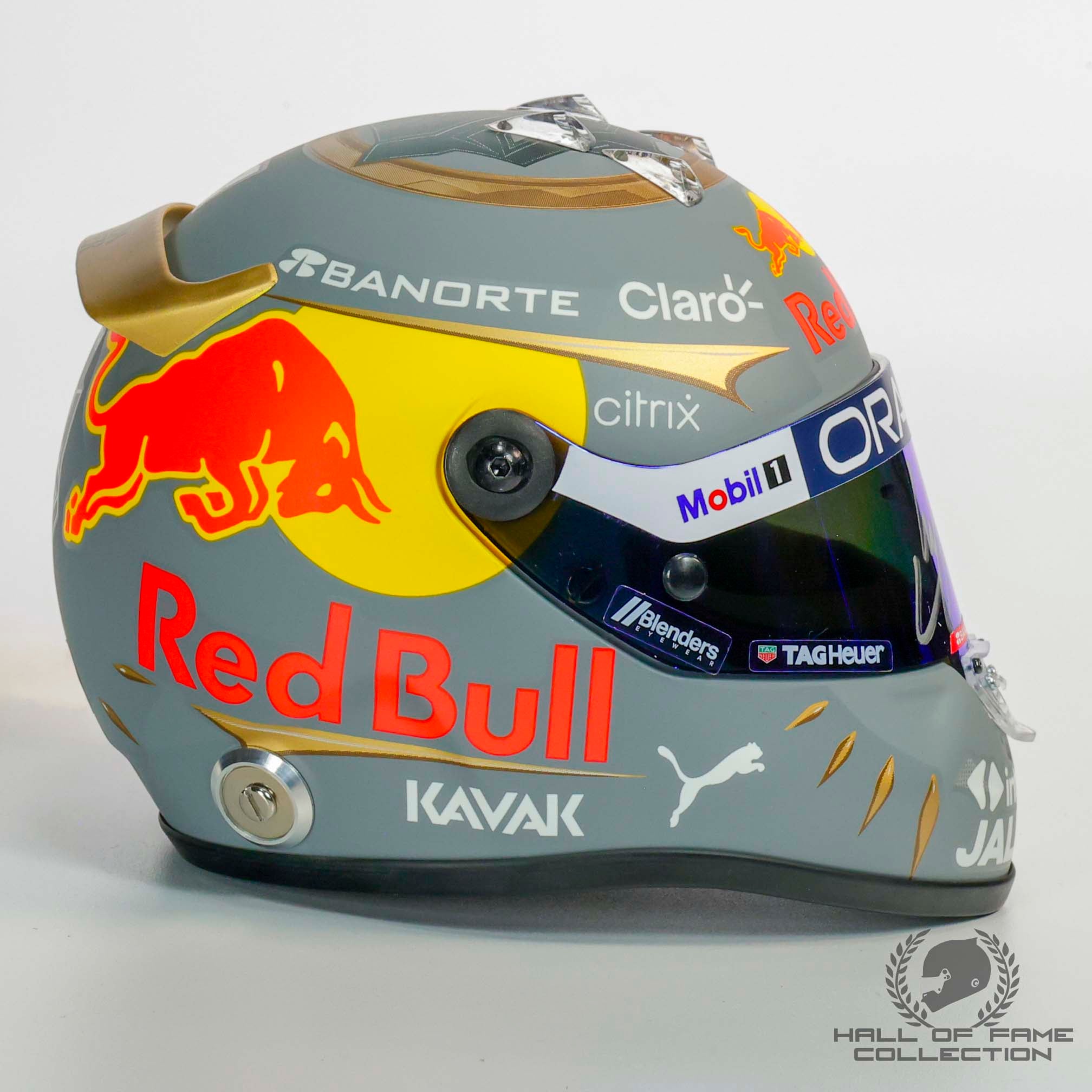 2022 Sergio Perez Signed Brazil GP Red Bull Racing 1:2 Scale F1 Helmet