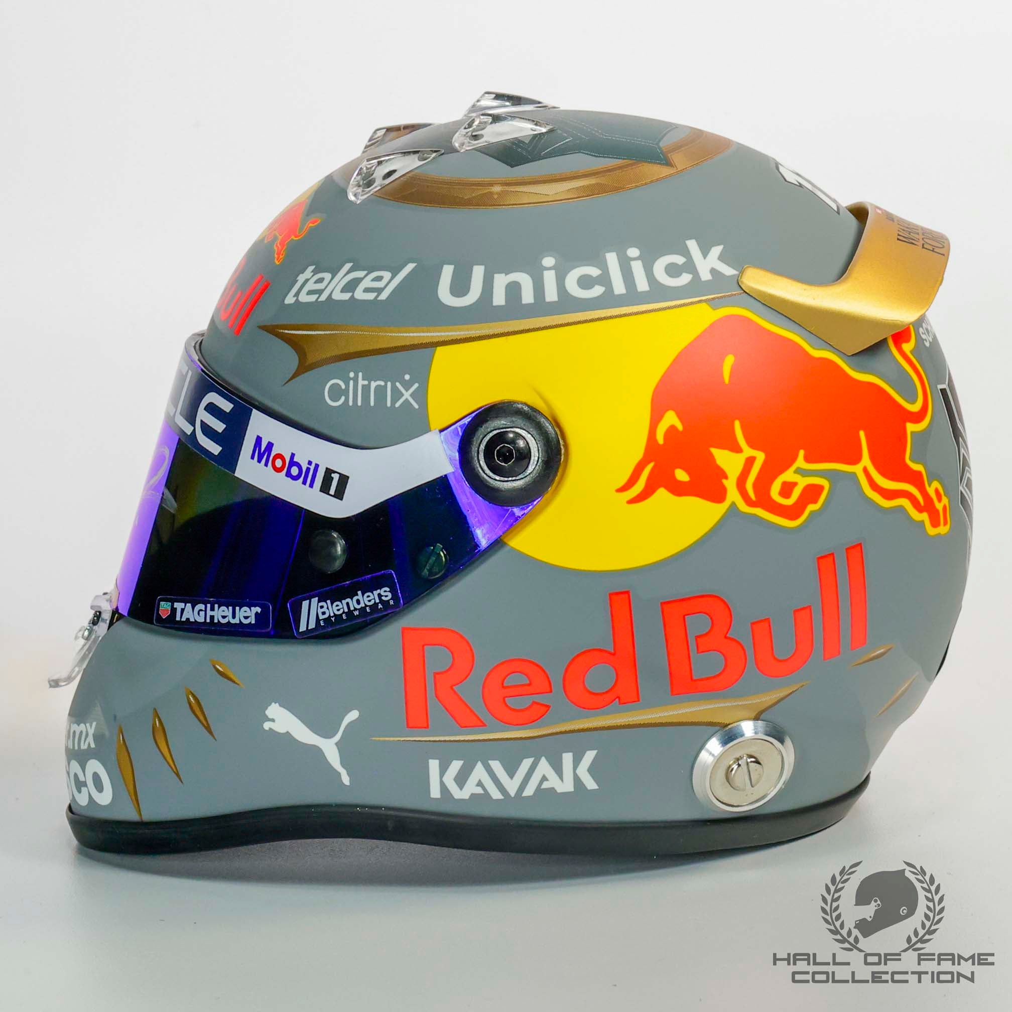 Casque Bell Perez GP F1 2019 - Réplique 1/2, Pièce De Collection Neuve