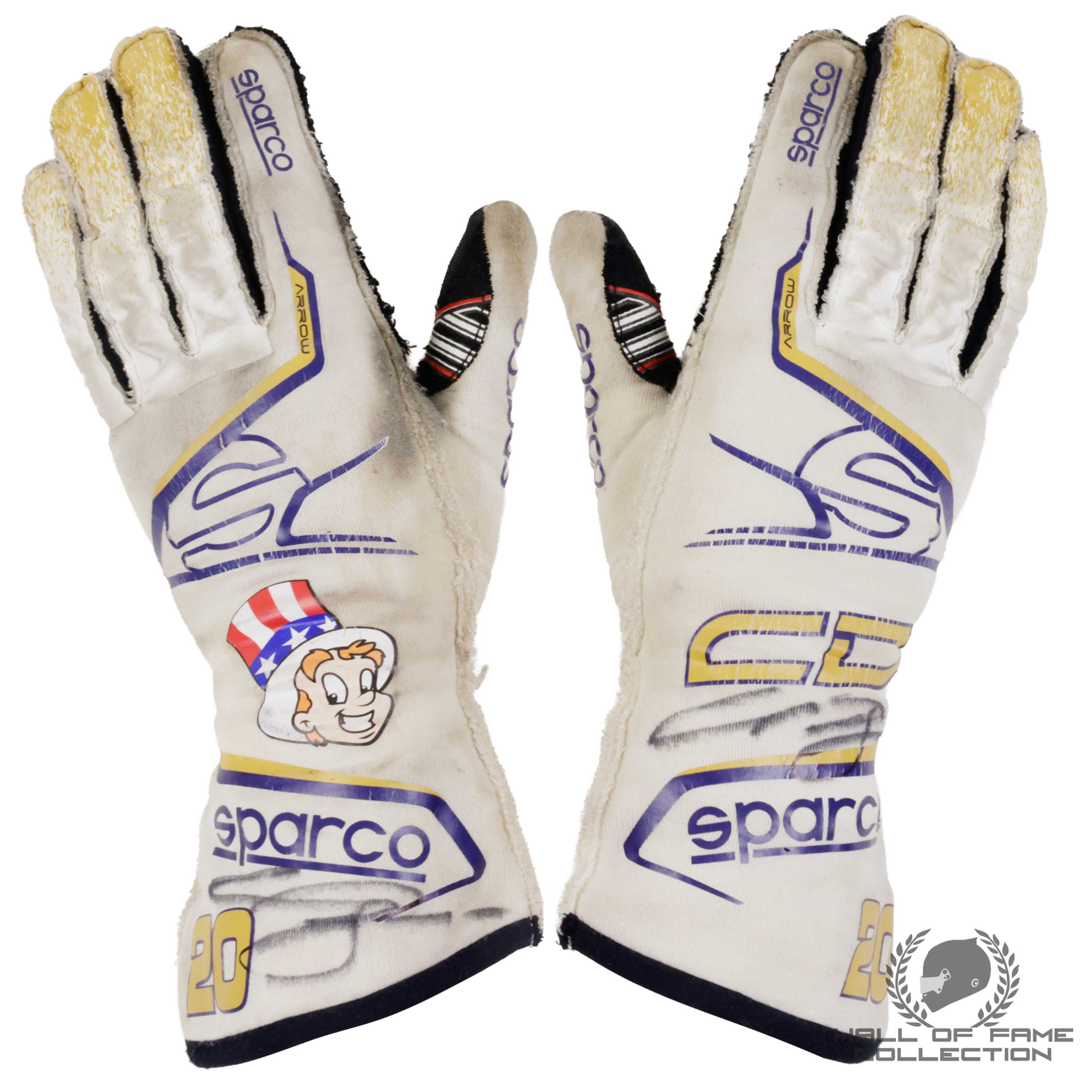 2022 Conor Daly Signed St Pete GP Ed Carpenter Racing Indycar Gloves