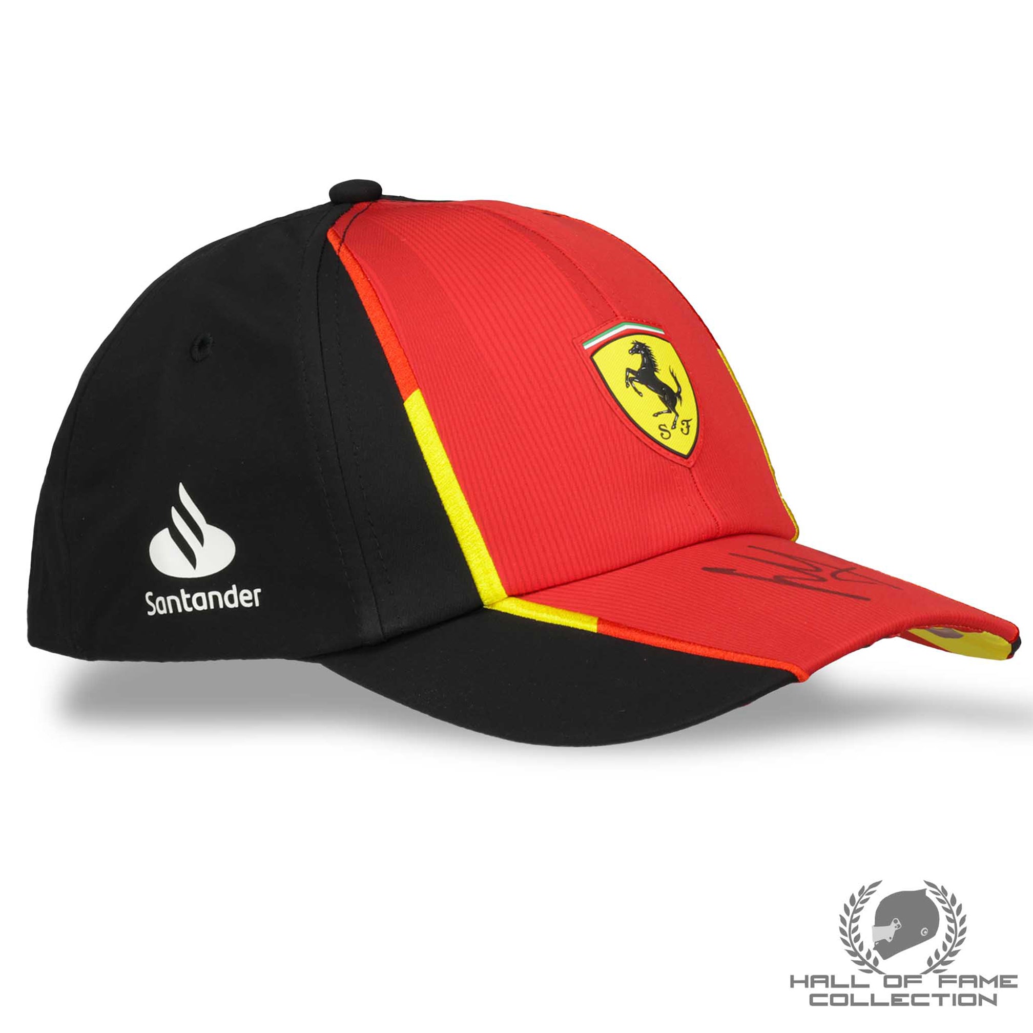 2023 Carlos Sainz Signed Scuderia Ferrari F1 Fan Issued Hat