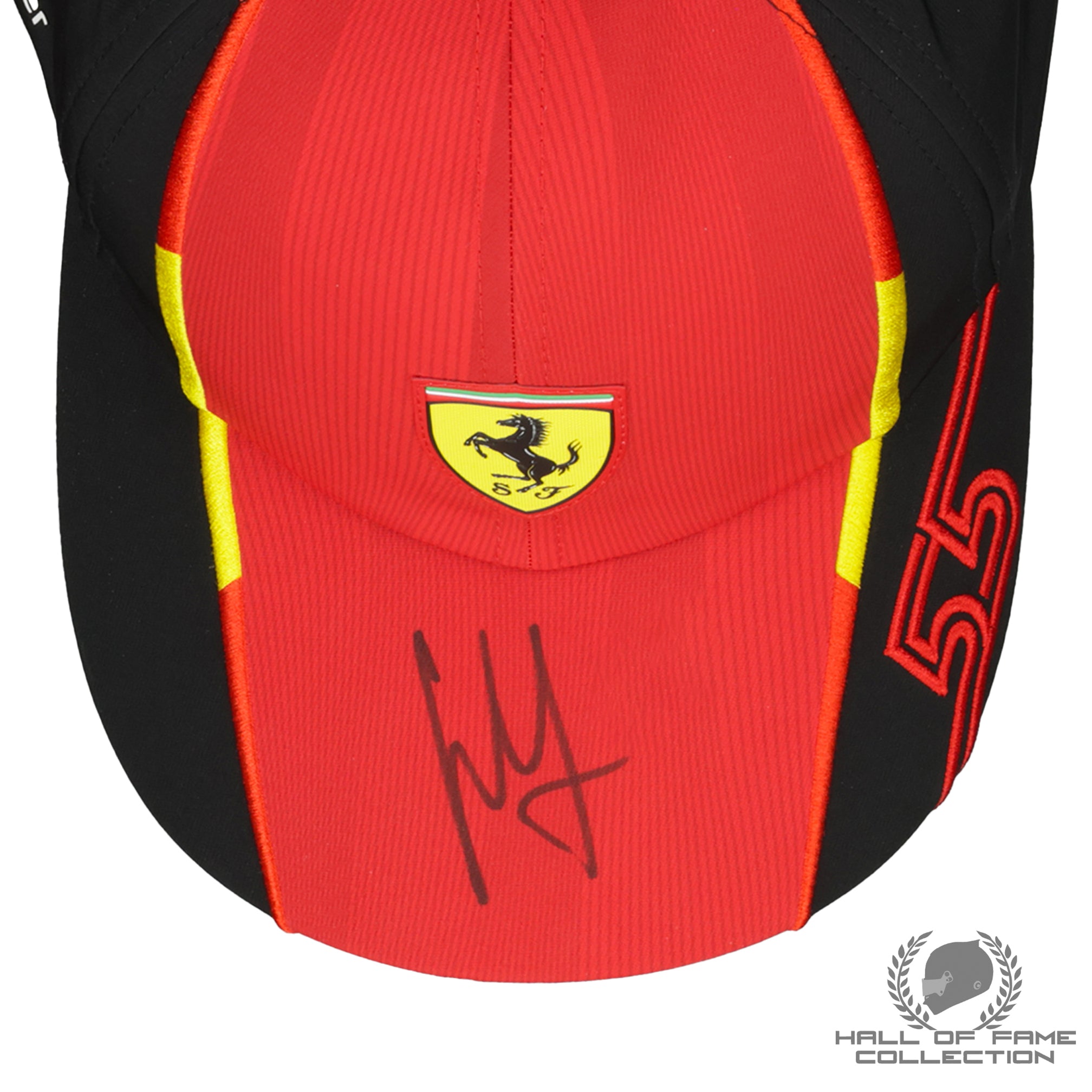 Ferrari F1 cap サイン入り 2023 Carlos Sainz Signed Scuderia Ferrari F1 Fan Issued Hat