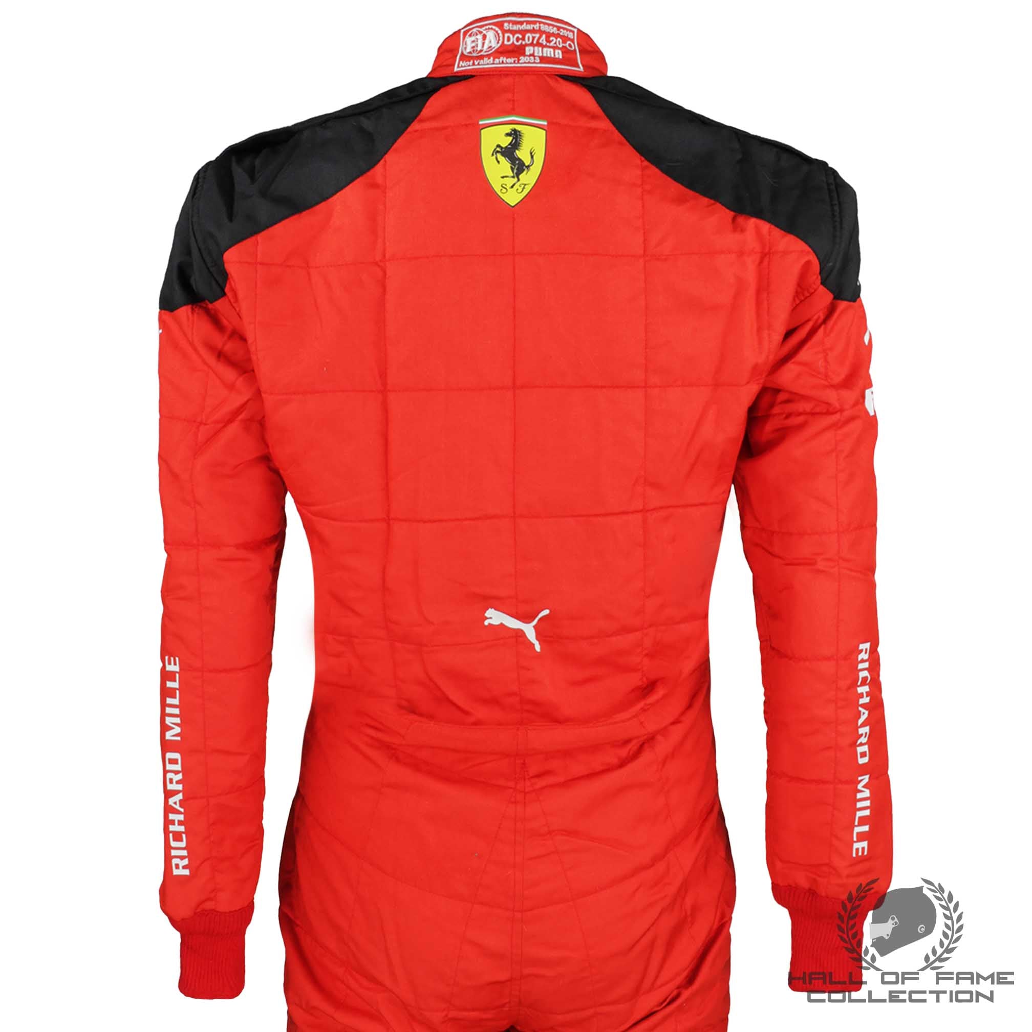 2023 Carlos Sainz Signed Bahrain GP Used Scuderia Ferrari F1 Suit