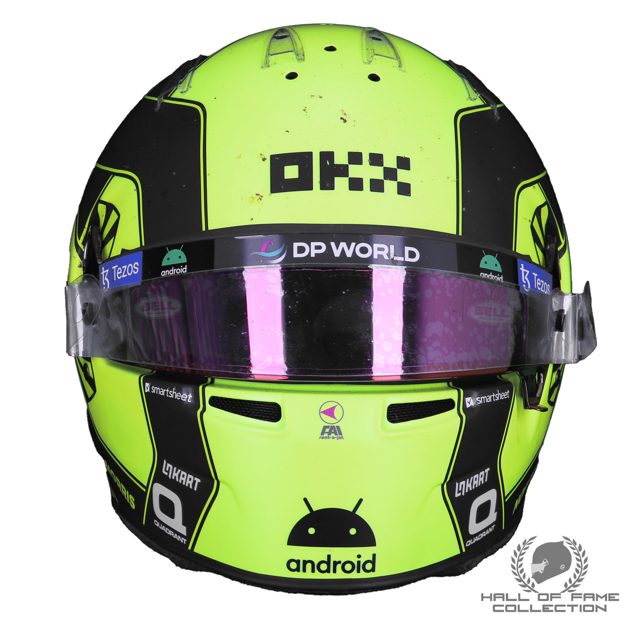 F1 マクラーレン2023 60周年記念 チームヘルメット　ミニサイズ Lando norris ヘルメット f1 マクラーレン 2023 1 2ヘルメット