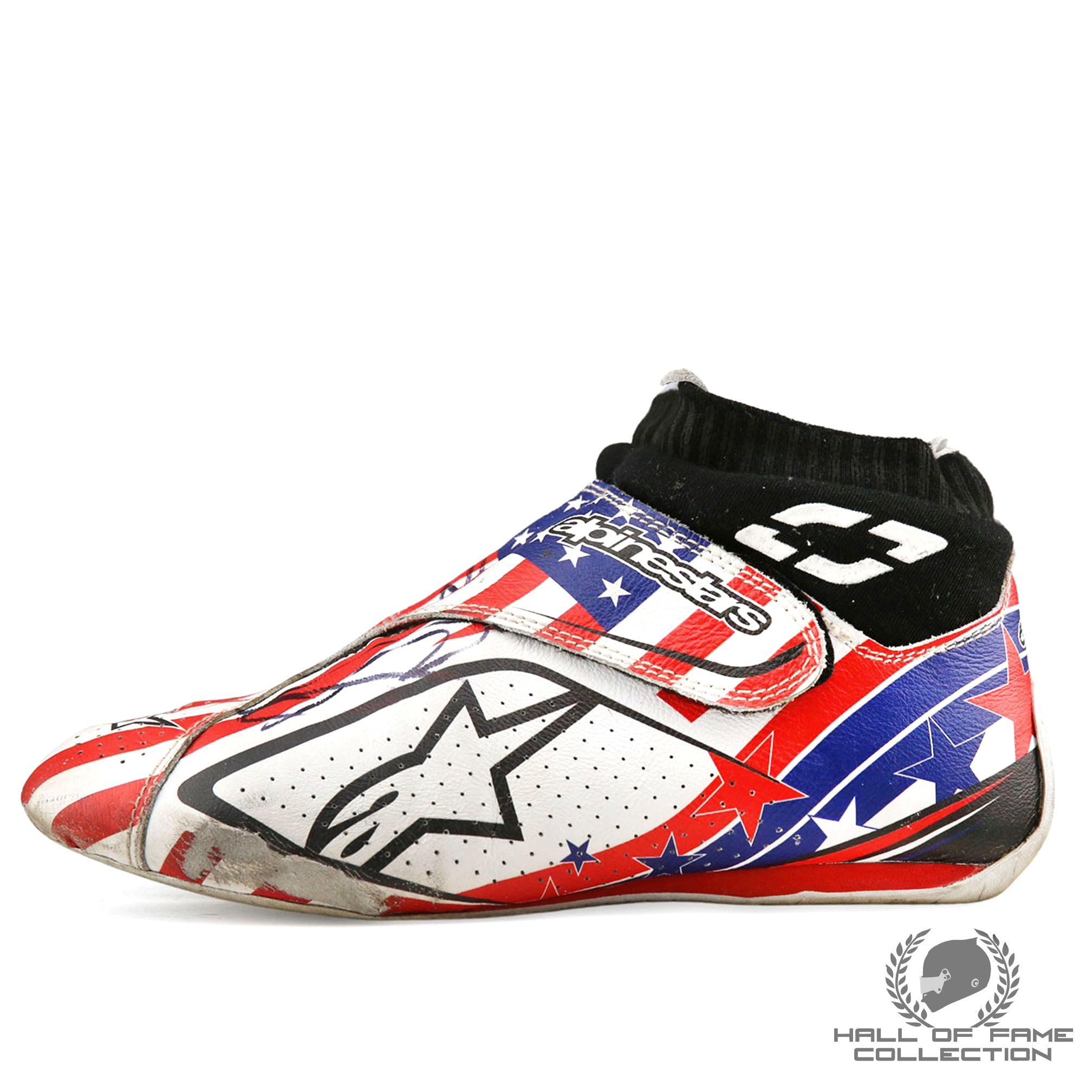 2023 Romain Grosjean Signed Race Used Andretti Autosport IndyCar Boots