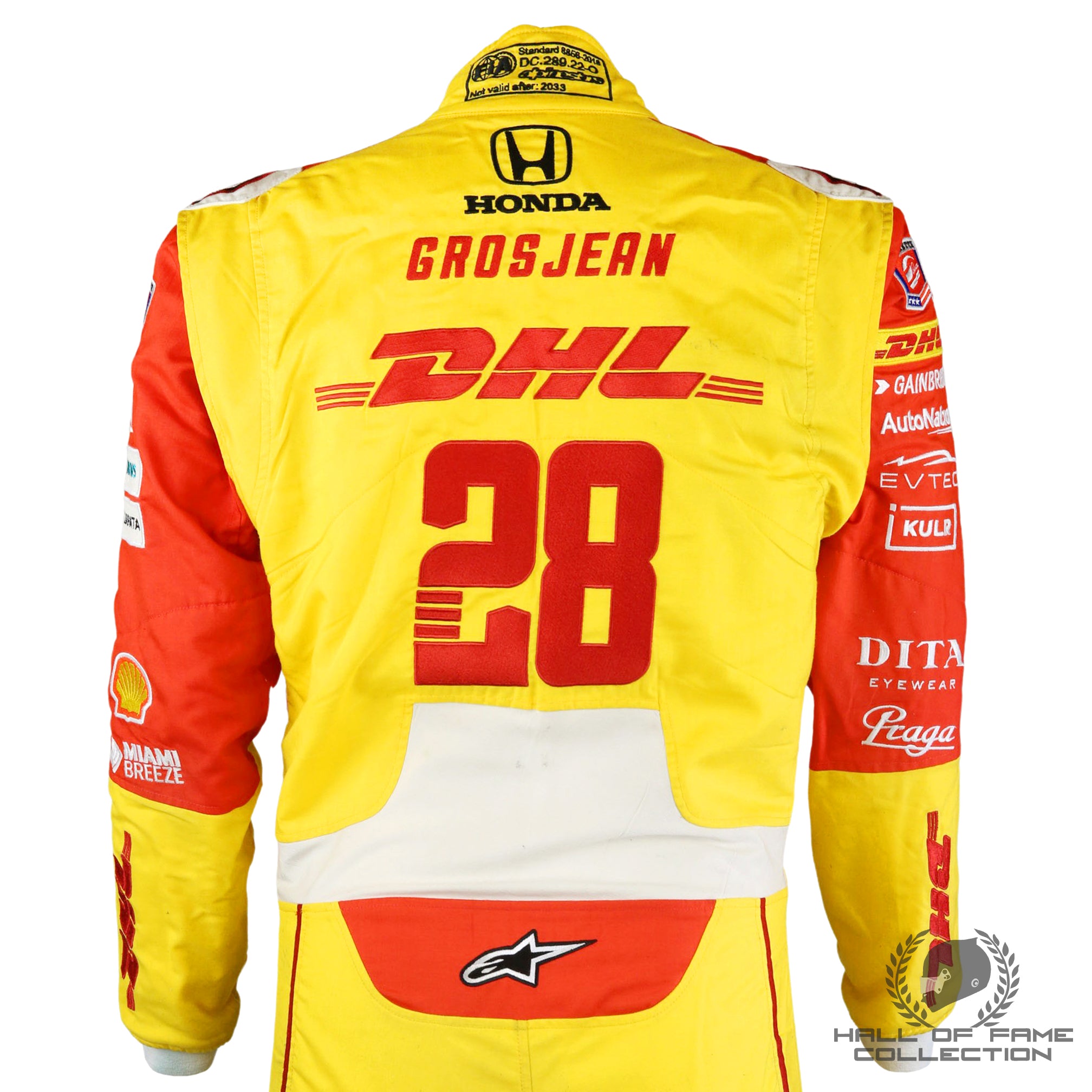 2023 Romain Grosjean Signed Race Used Andretti Autosports IndyCar Suit