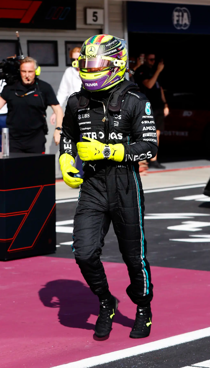 2023 Lewis Hamilton Race Used Mercedes F1 Suit