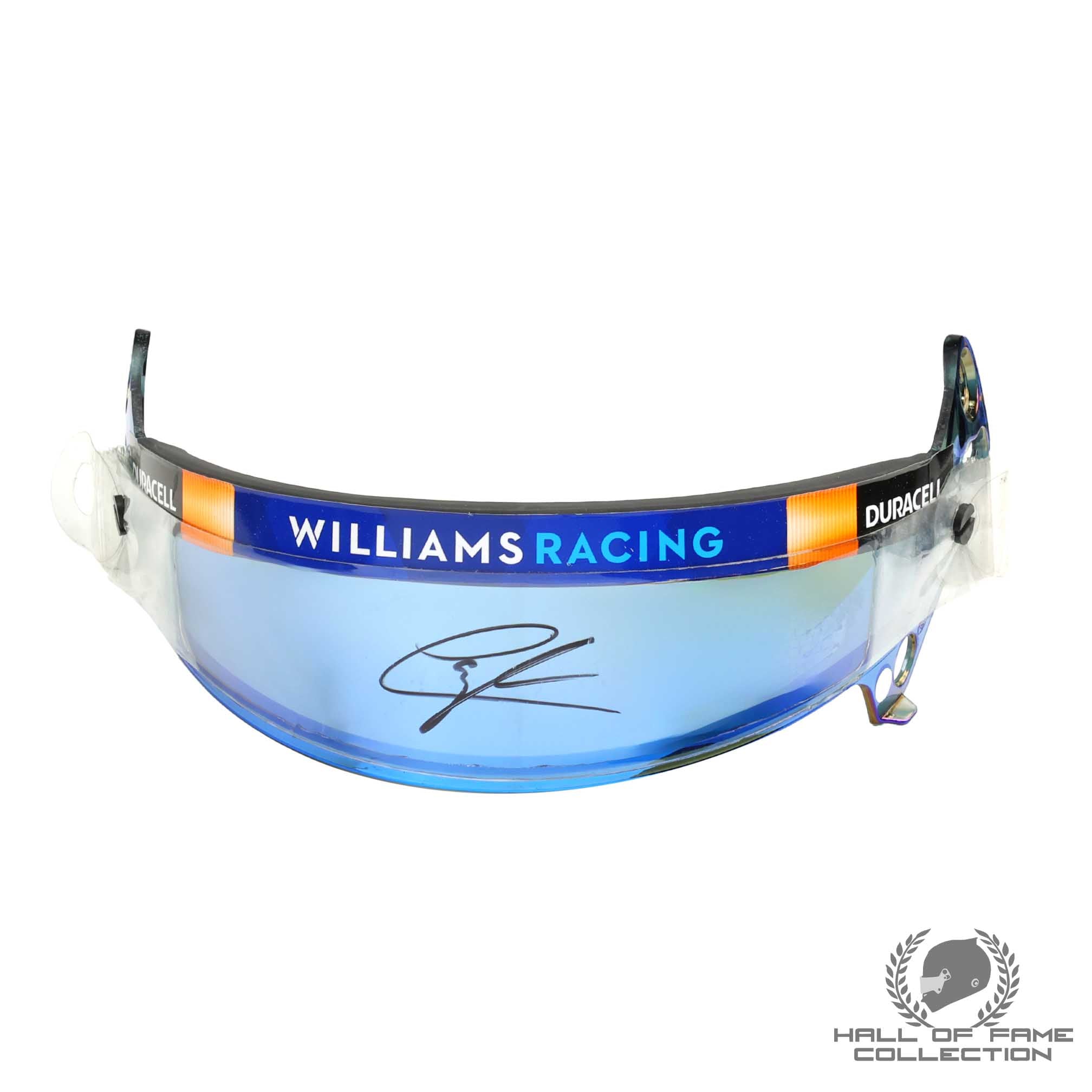 2023 Logan Sargeant Signed Used Williams F1 Visor