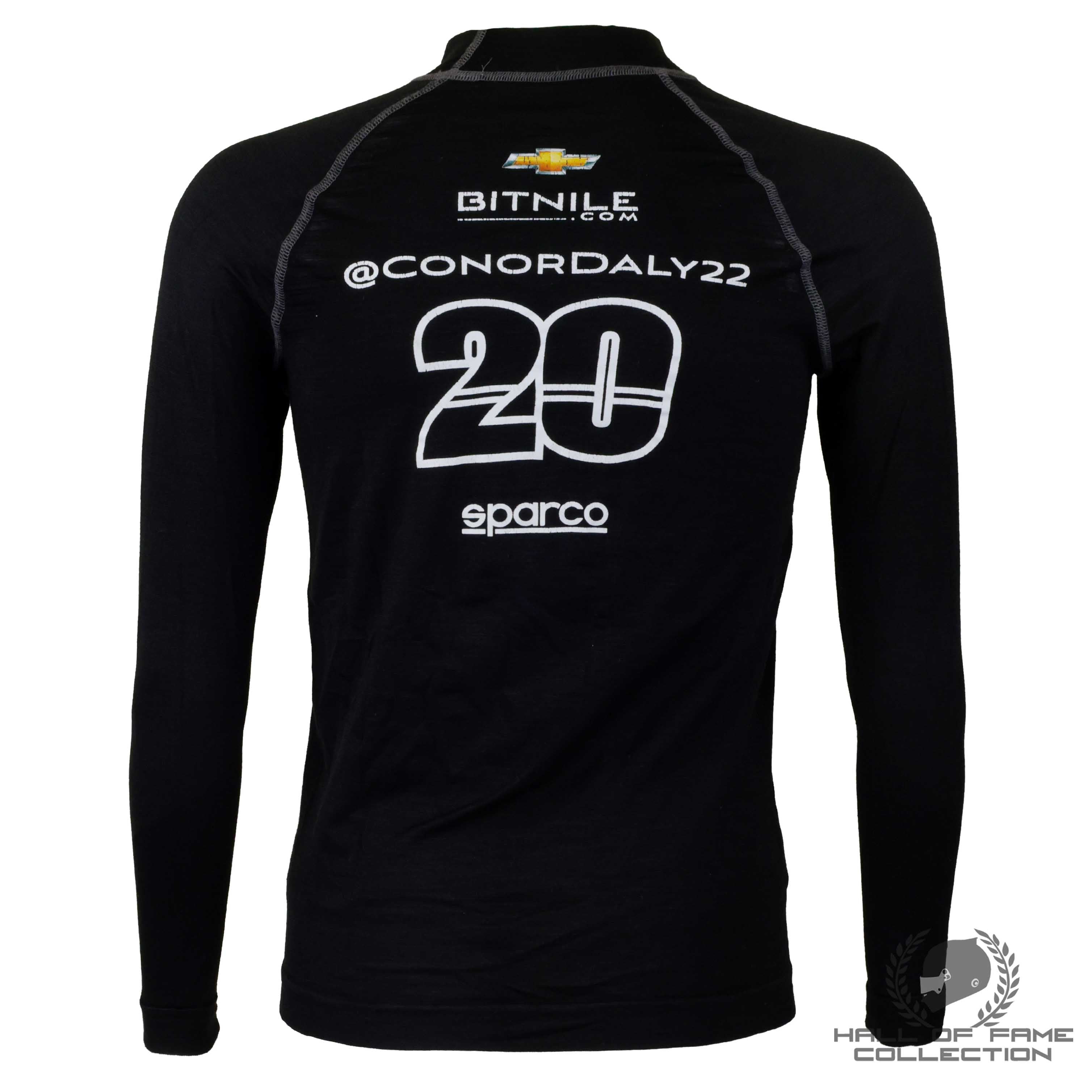 2023 Conor Daly Signed Race Used Ed Carpenter Racing Indycar Nomex