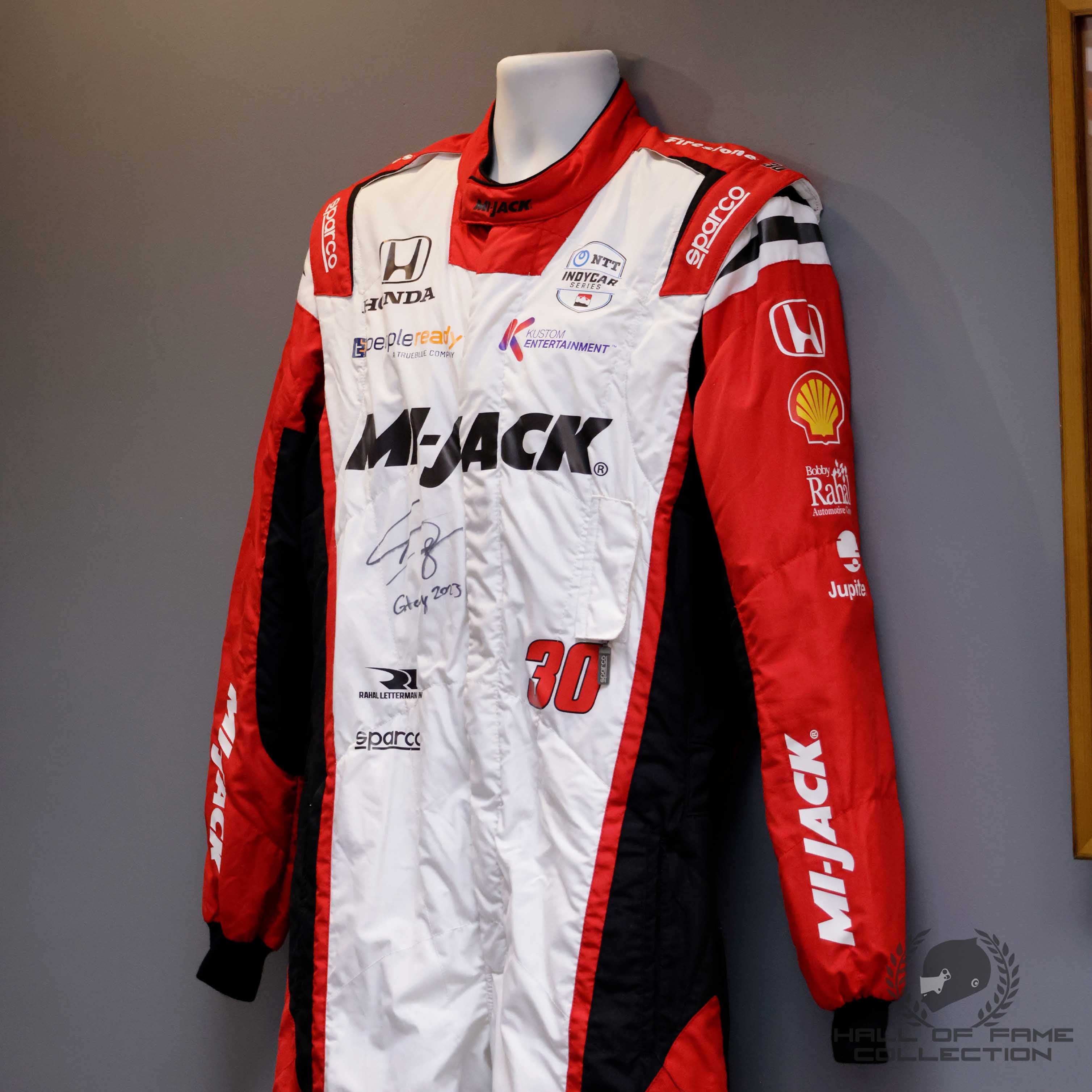 2023 Conor Daly Signed Race Used Gateway GP Rahal Letterman Lanigan Racing Indycar Suit