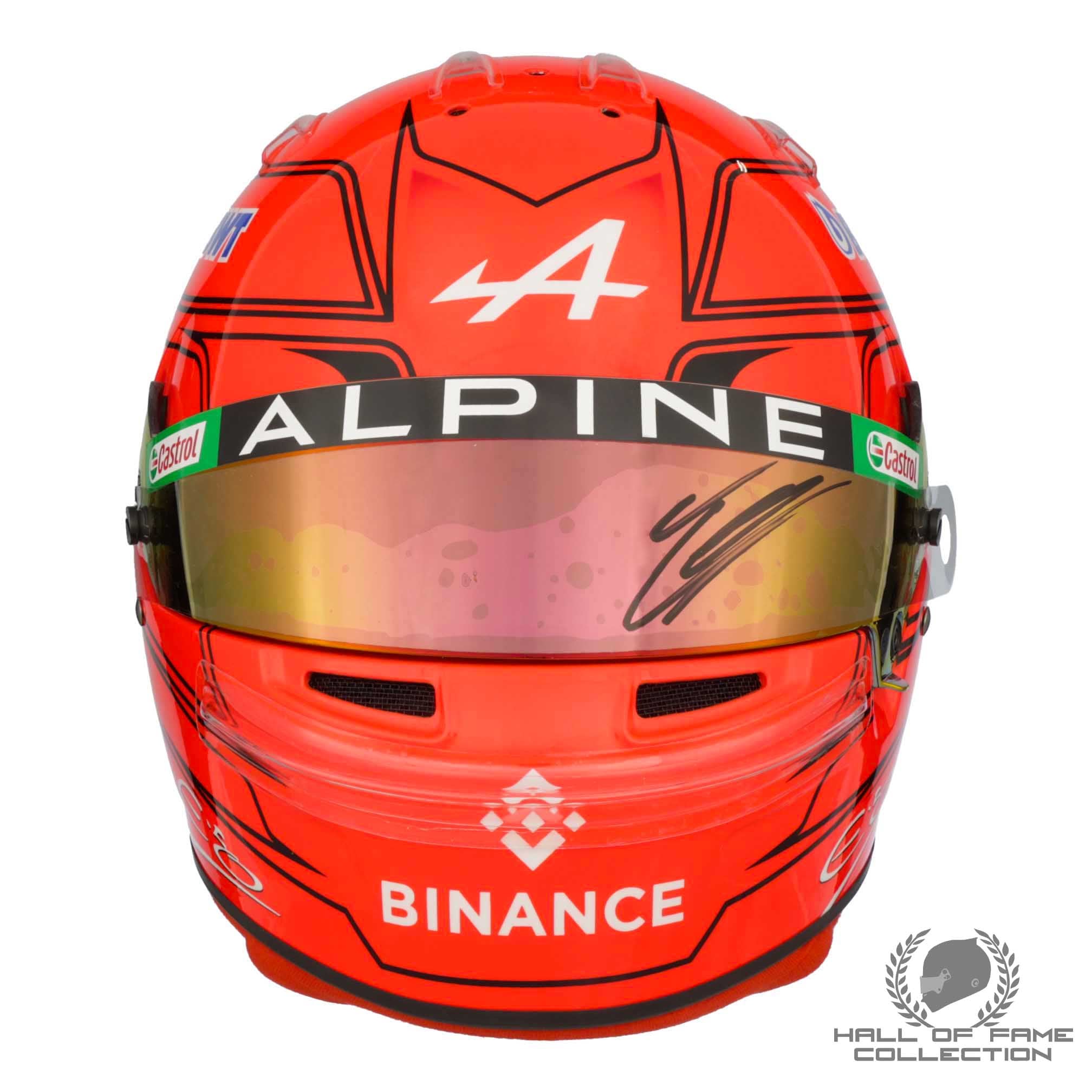 2023 Esteban Ocon Signed Monaco Grand Prix Replica Alpine F1 Helmet