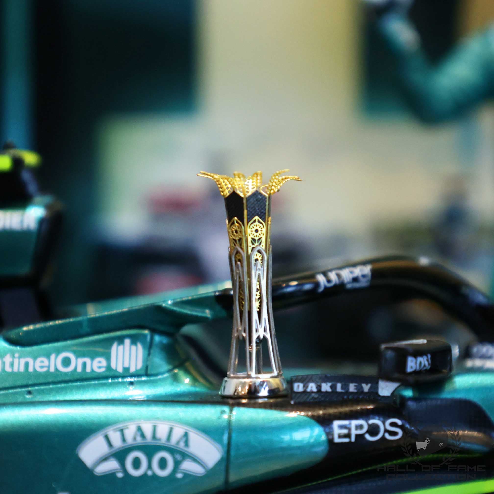 2023 Fernando Alonso Signed Saudi Arabian GP 100th Career Podium Aston Martin 1:18 F1 Model Car