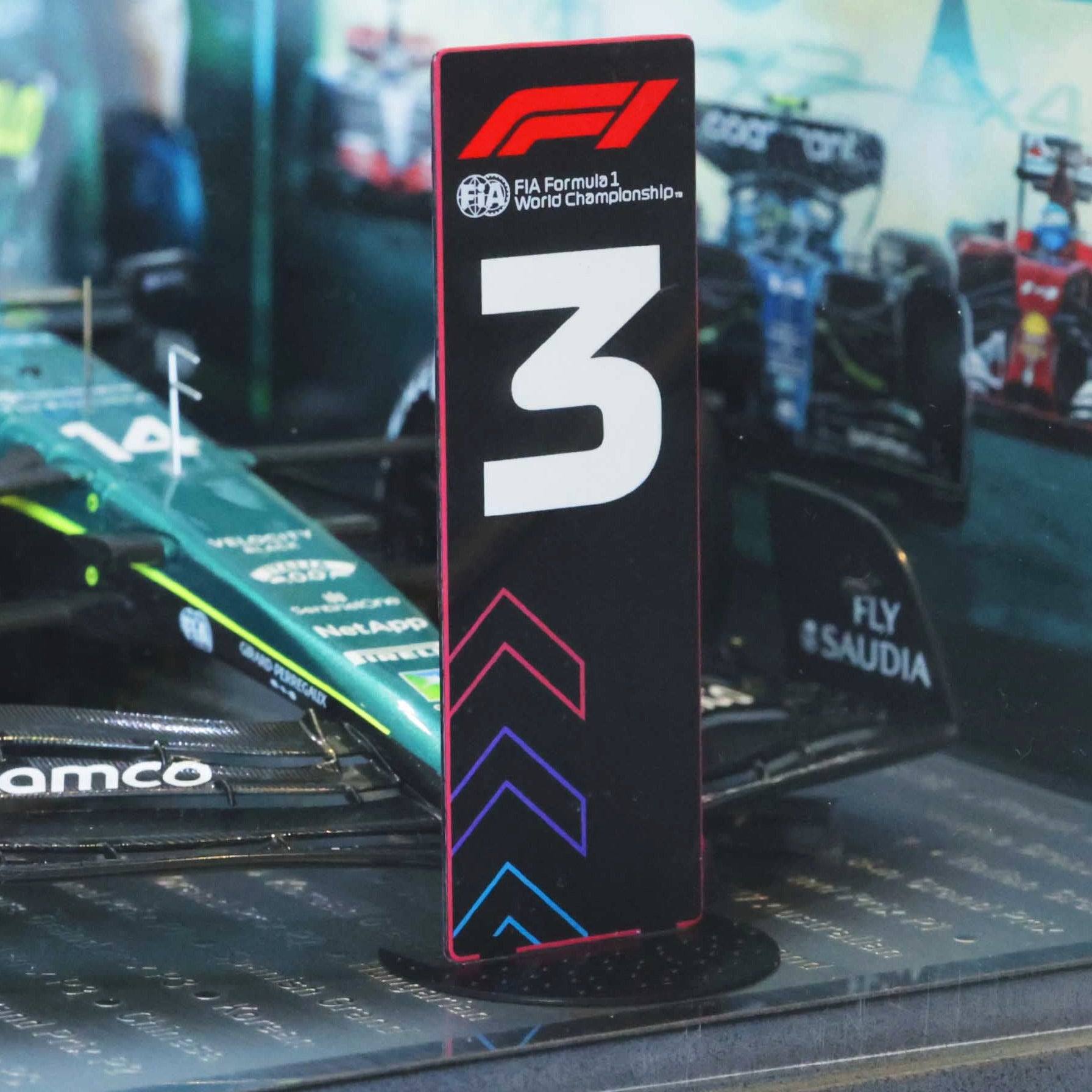 2023 Fernando Alonso Signed Saudi Arabian GP 100th Career Podium Aston Martin 1:18 F1 Model Car