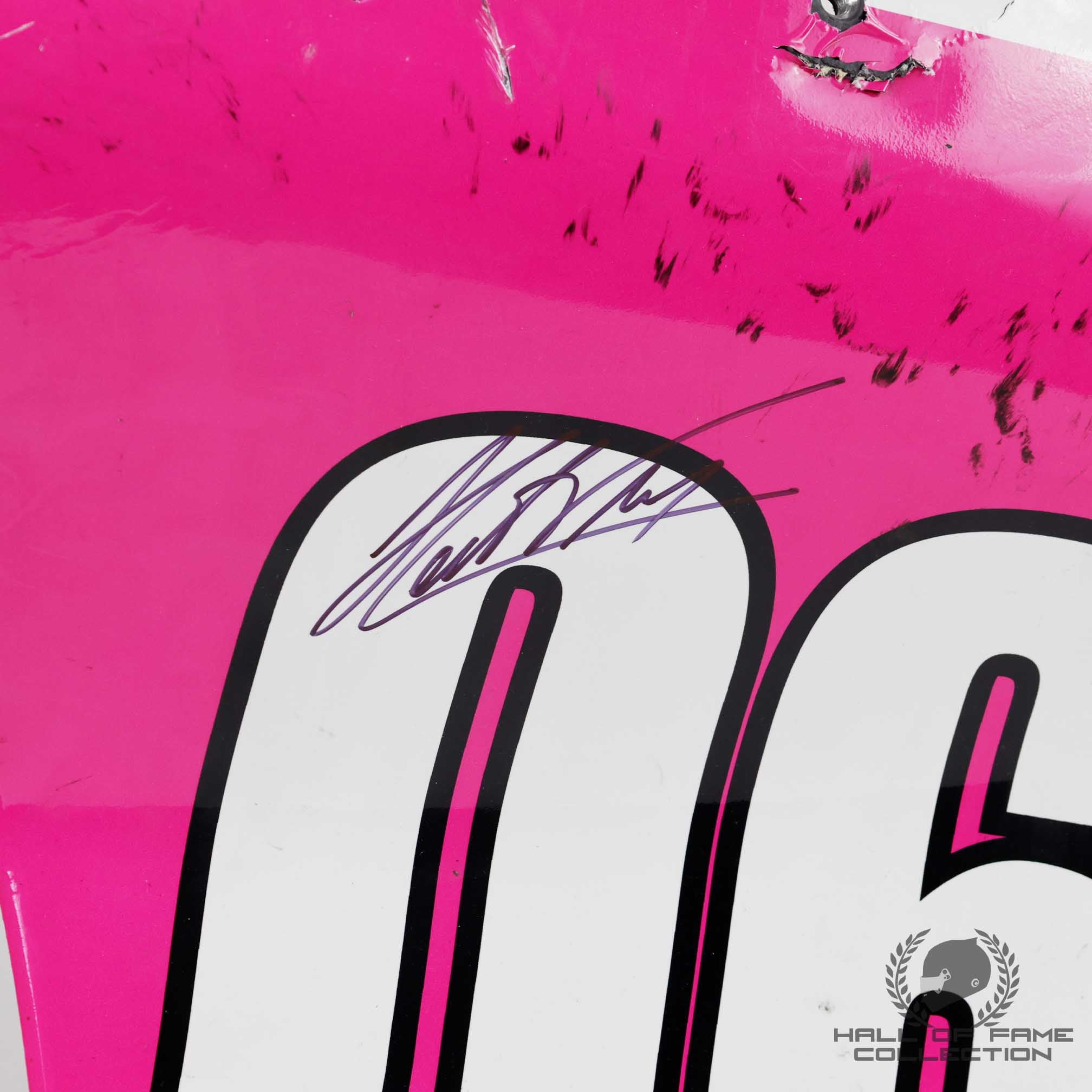 2022 Helio Castroneves Used Meyer Shank Racing IndyCar Rear End Plate