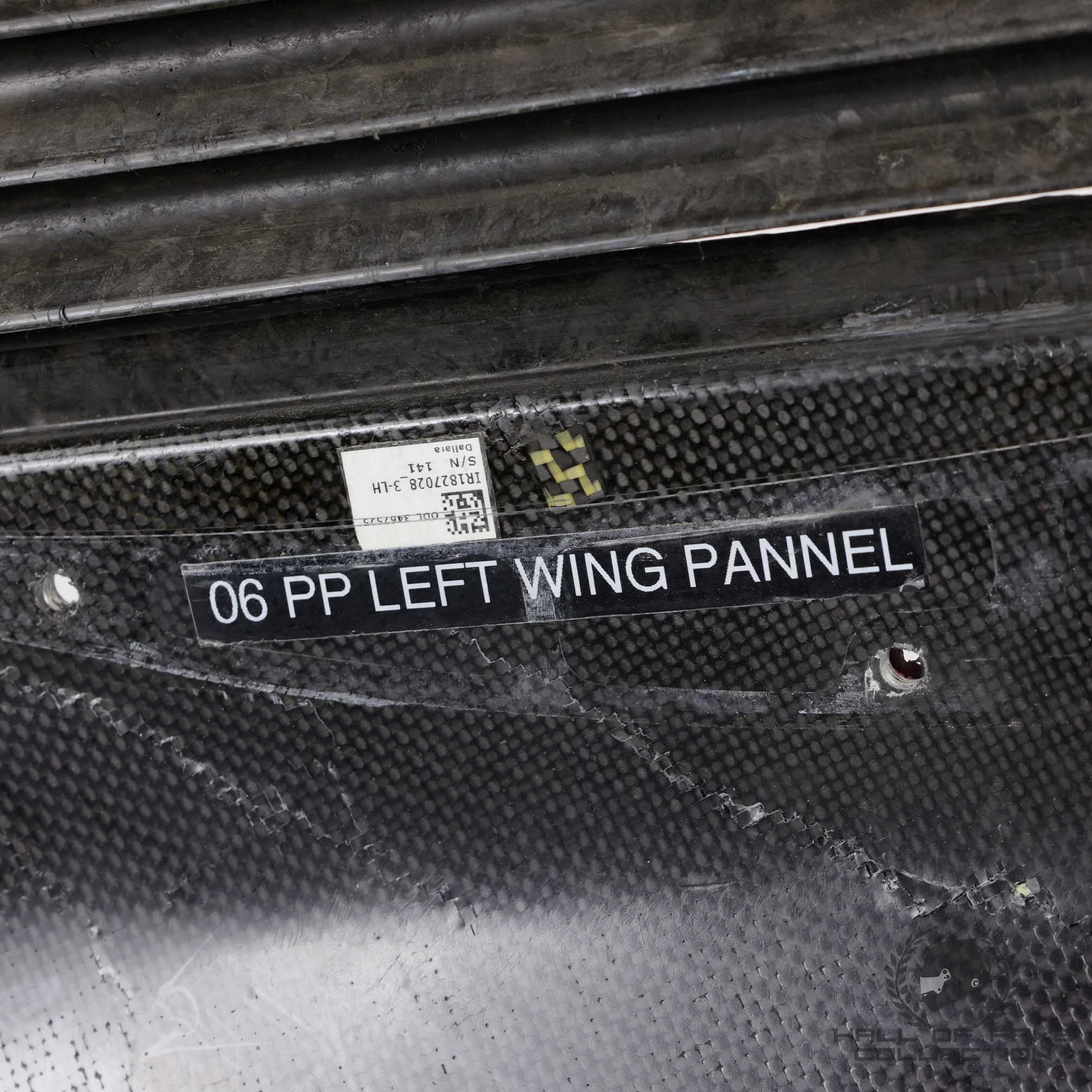 2022 Helio Castroneves Used Meyer Shank Racing IndyCar Rear End Plate