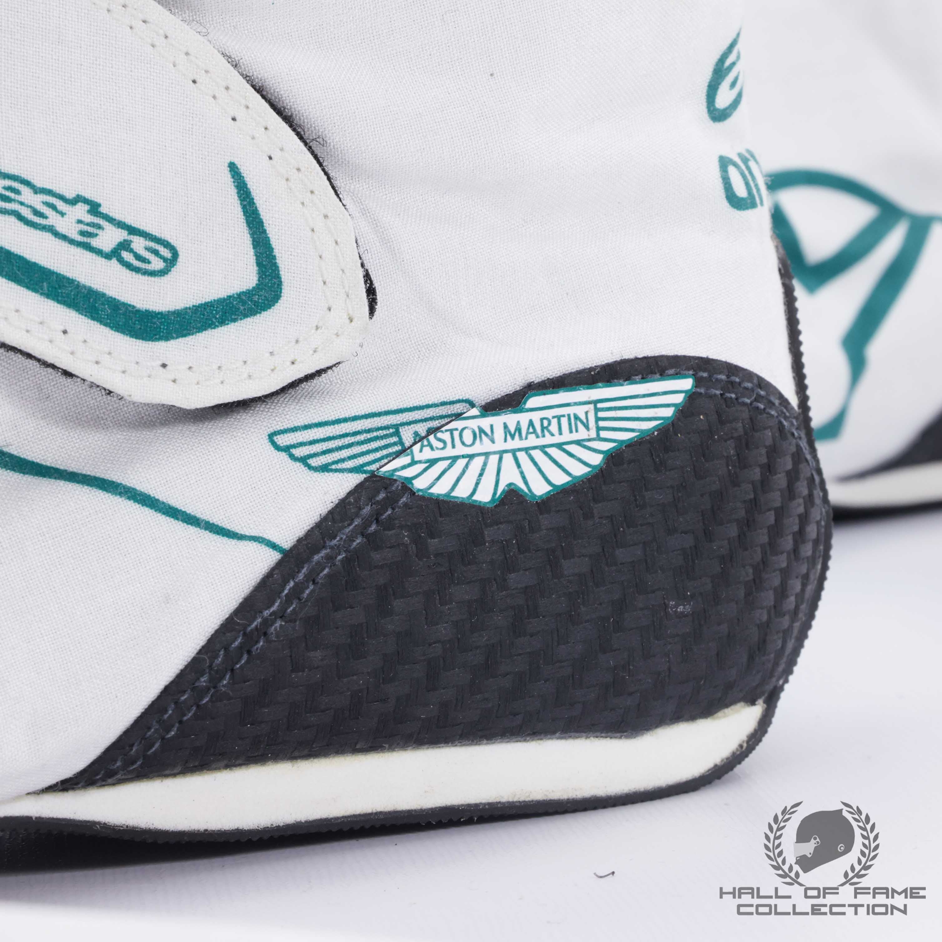 2023 Lance Stroll Race Used Aston Martin F1 Boots