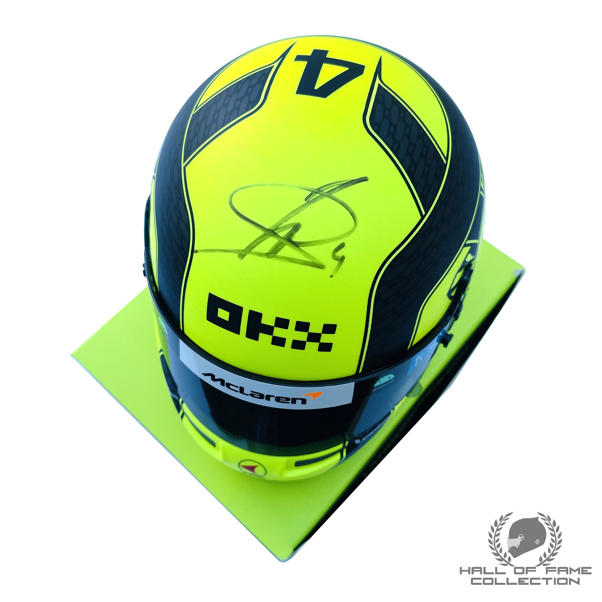 2023 Lando Norris Signed 1/2 Scale Bell McLaren F1 Helmet