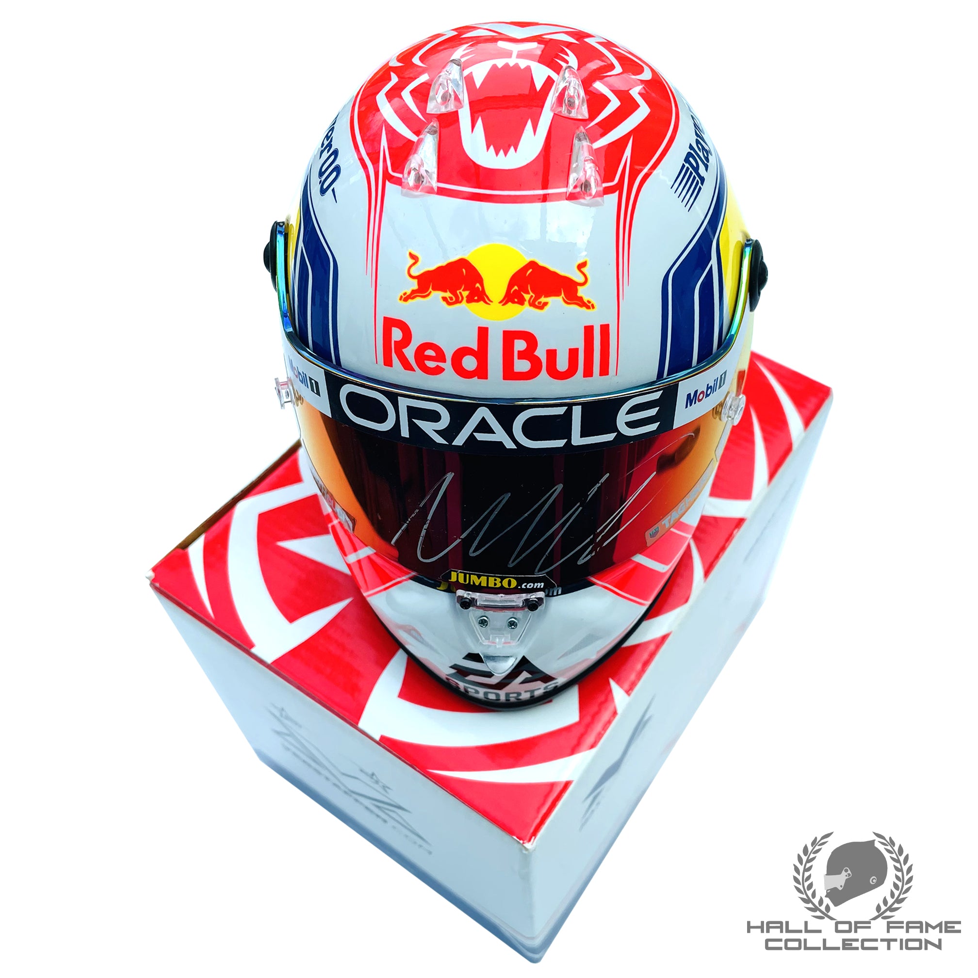 2023 Max Verstappen Signed 1/2 Scale Bell Red Bull Racing F1 Helmet