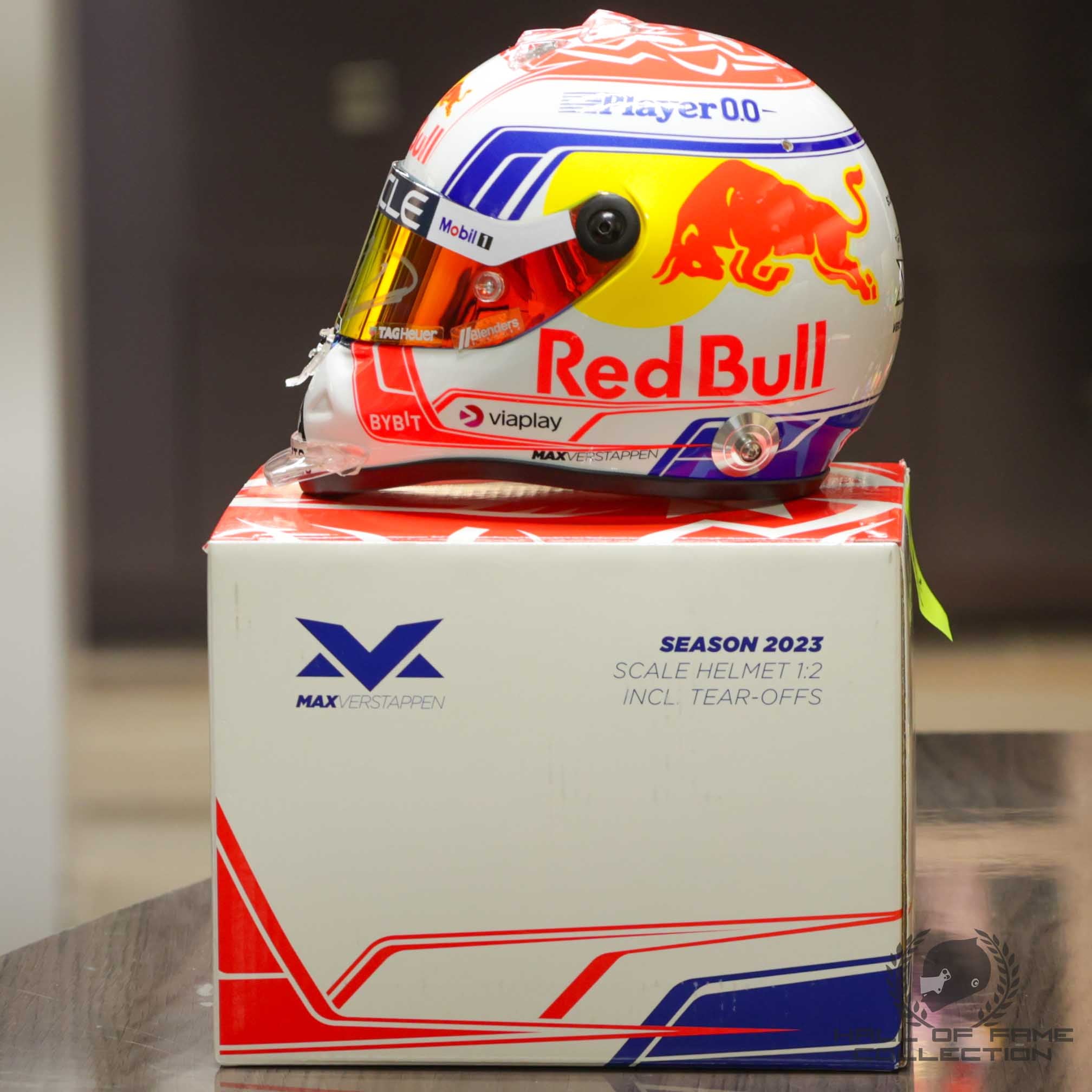 2023 Max Verstappen Signed Red Bull Racing 1:2 Scale F1 Helmet