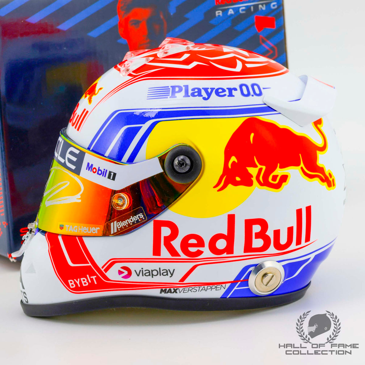 2023 Max Verstappen Signed Red Bull Racing 1:2 Scale F1 Helmet