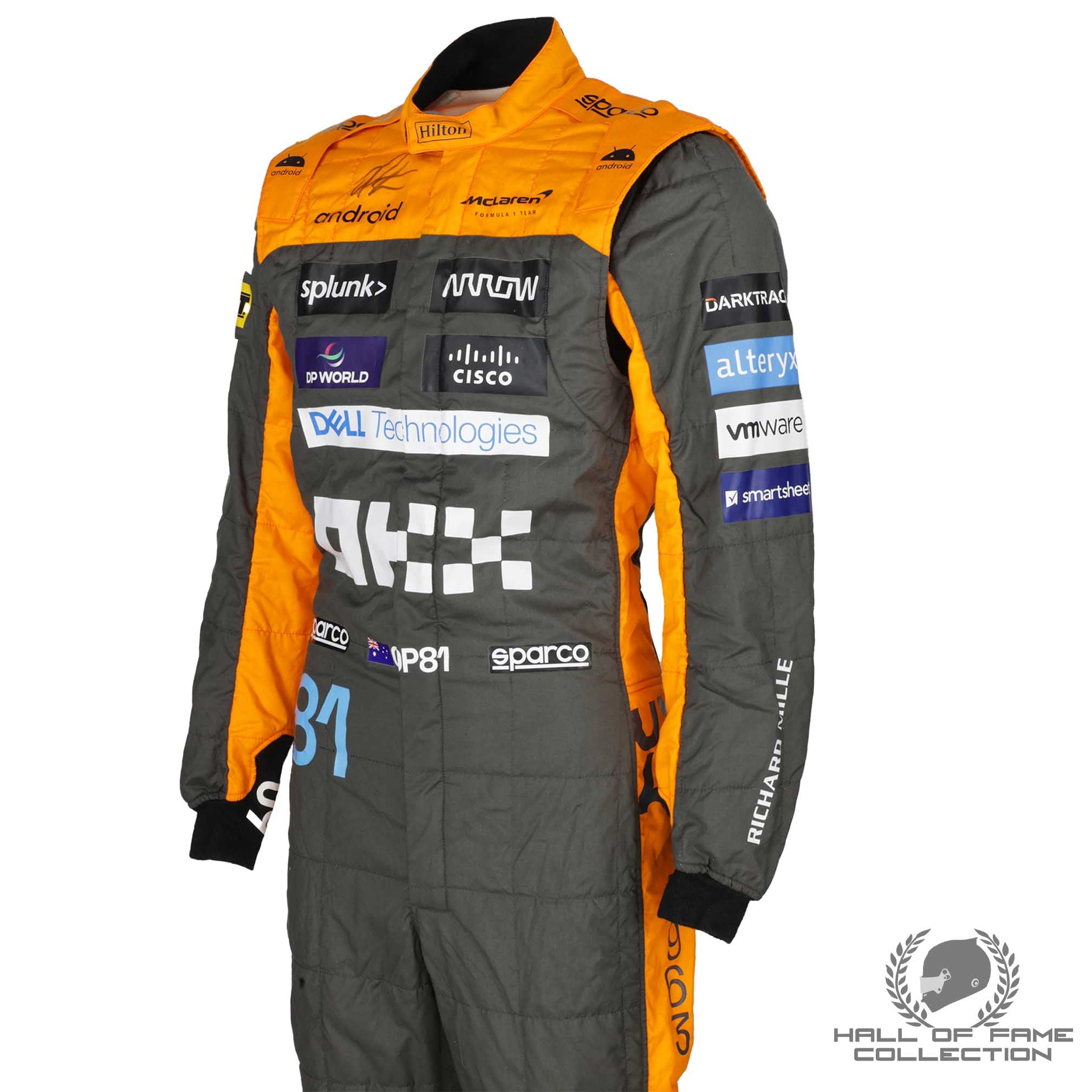 2023 Oscar Piastri Signed Rookie Year McLaren F1 Worn Suit