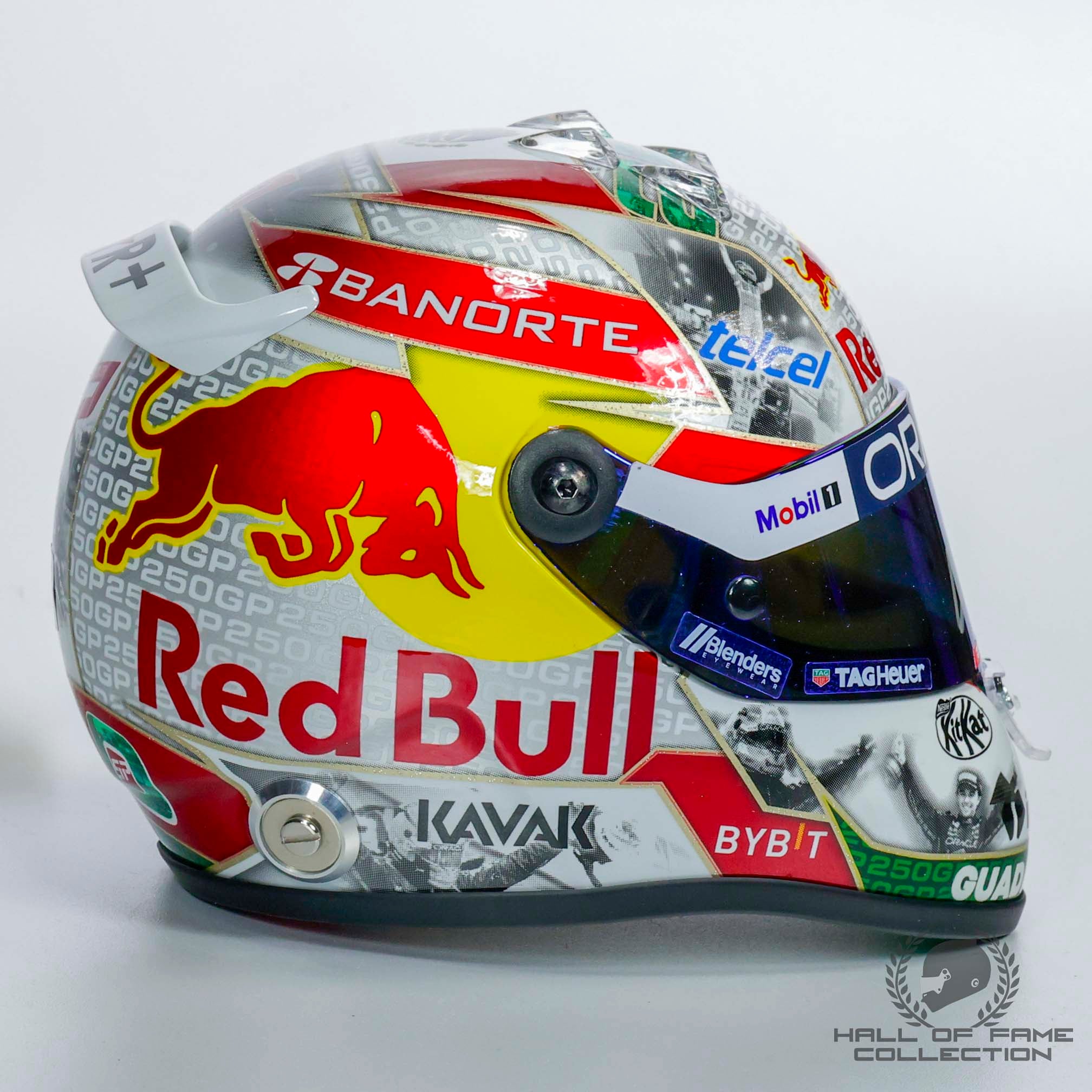 2023 Sergio Perez Signed 250GP Red Bull Racing 1:2 Scale  F1 Helmet