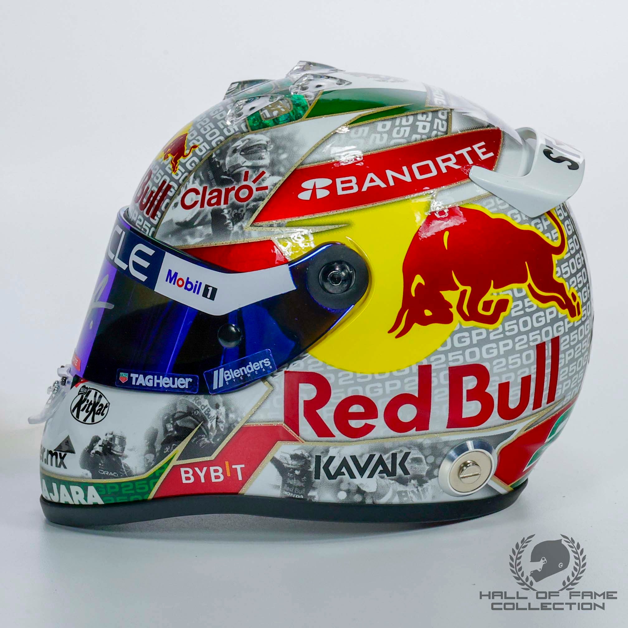 2023 Sergio Perez Signed 250GP Red Bull Racing 1:2 Scale  F1 Helmet